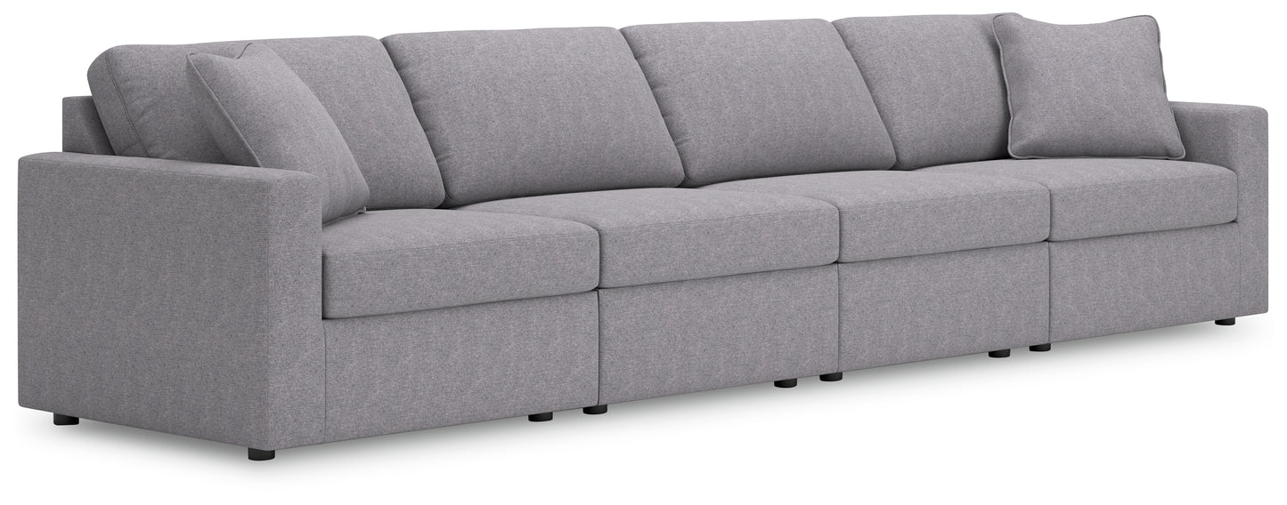 Auburndale Furniture Outlet - Ashley Furniture - Modmax Sectional - RAF 4-Piece Sectional / Granite - 92104S10