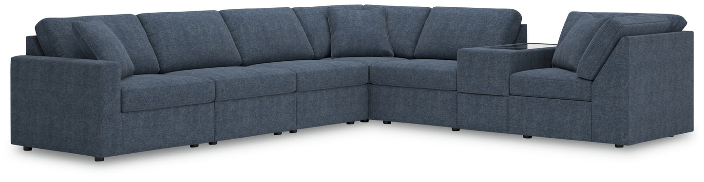 Auburndale Furniture Outlet - Ashley Furniture - Modmax Sectional - RAF 7-Piece Sectional / Ink - 92121S33