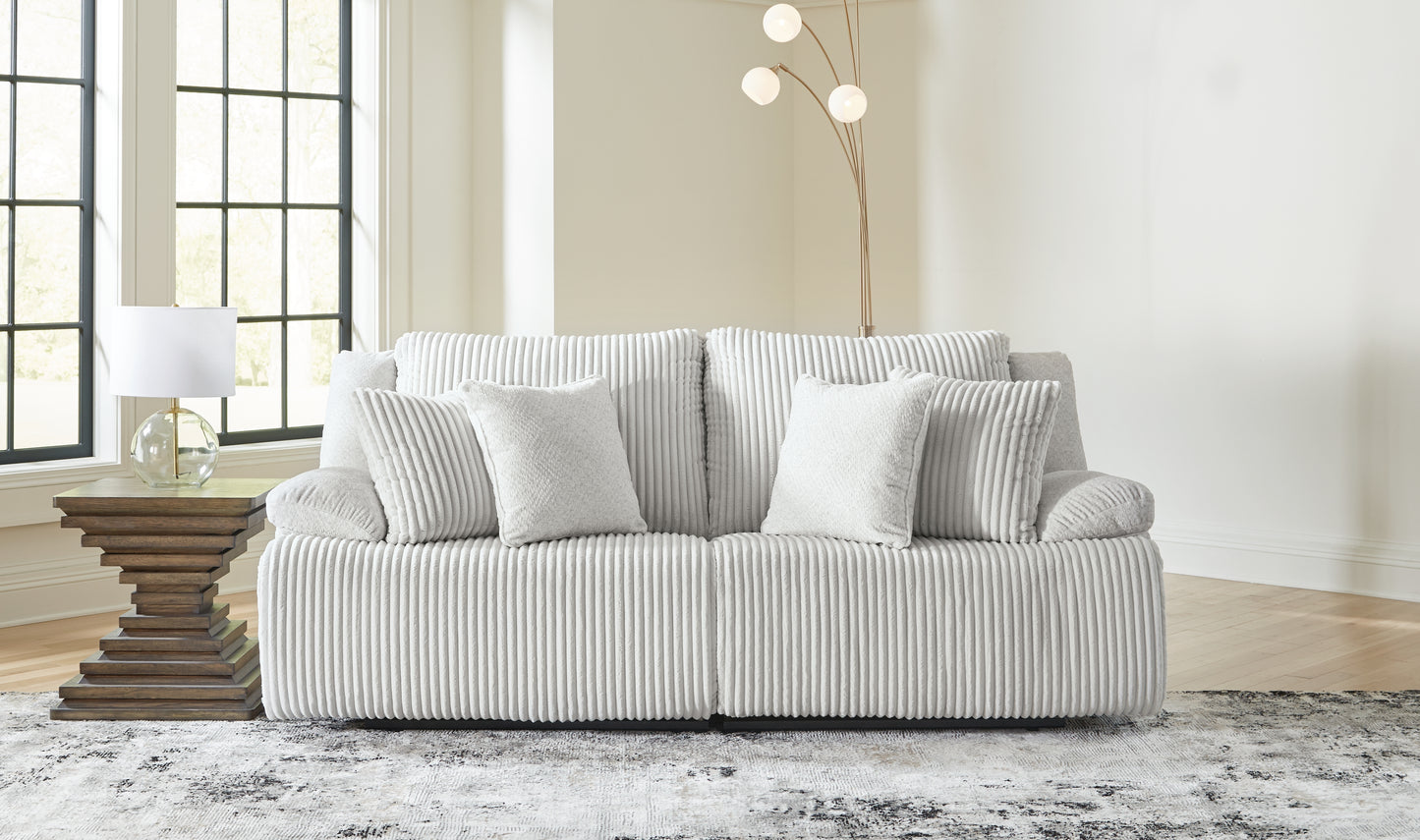 Auburndale Furniture Outlet - Ashley Furniture - Top Tier Sectional - 2-Piece Sectional Loveseat / Alloy - 92706S9