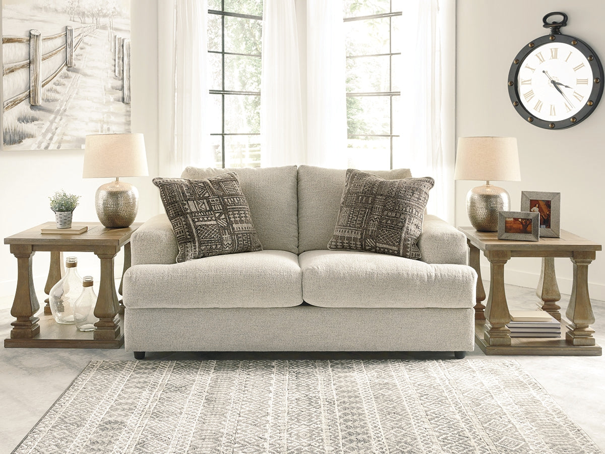 Auburndale Furniture Outlet - Ashley Furniture - Soletren Living Room - Loveseat / Stone - 9510435