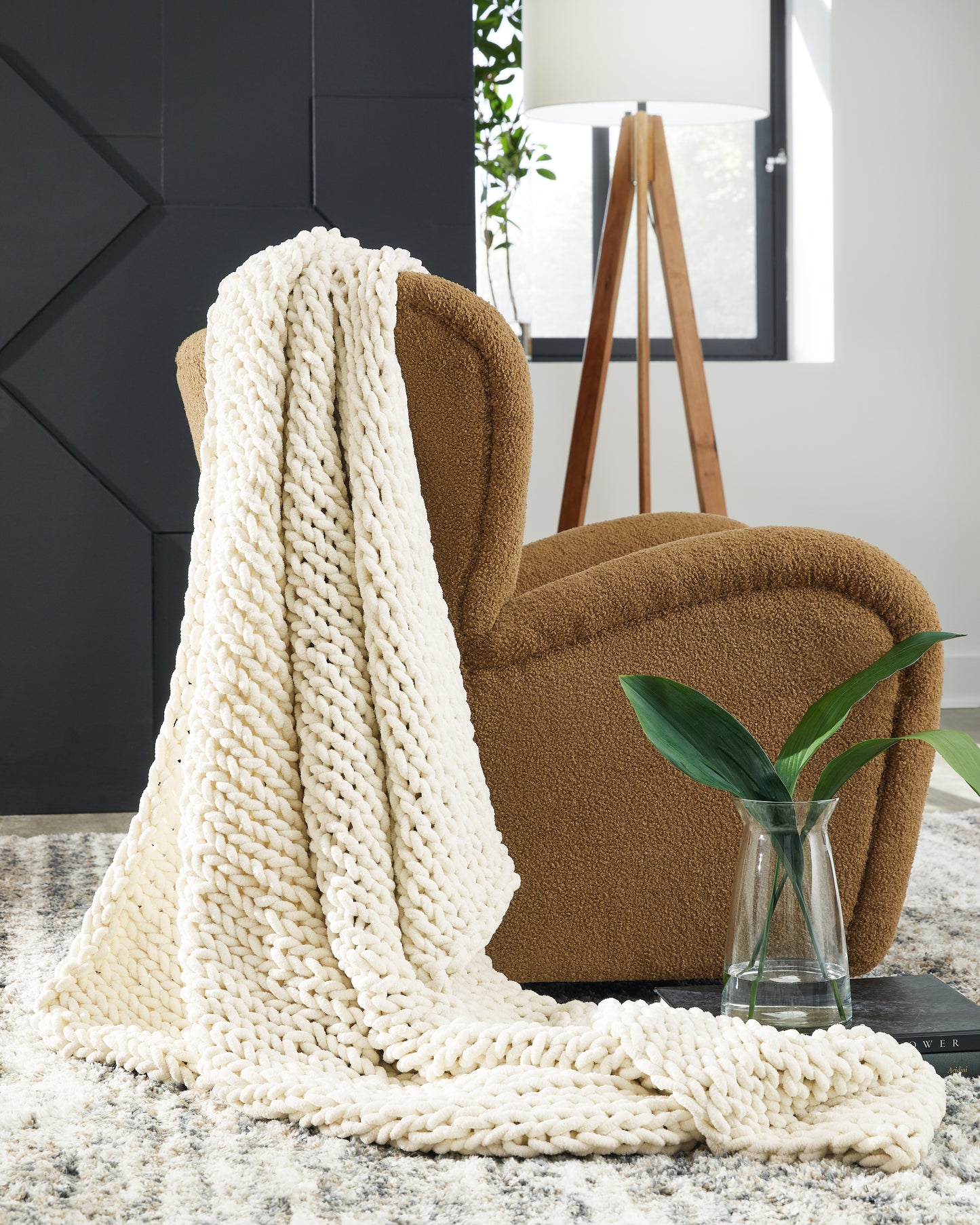 Auburndale Furniture Outlet - Ashley Furniture - Chaddon Throw (Set of 3) - Throw (3/CS) / Ivory - A1001060