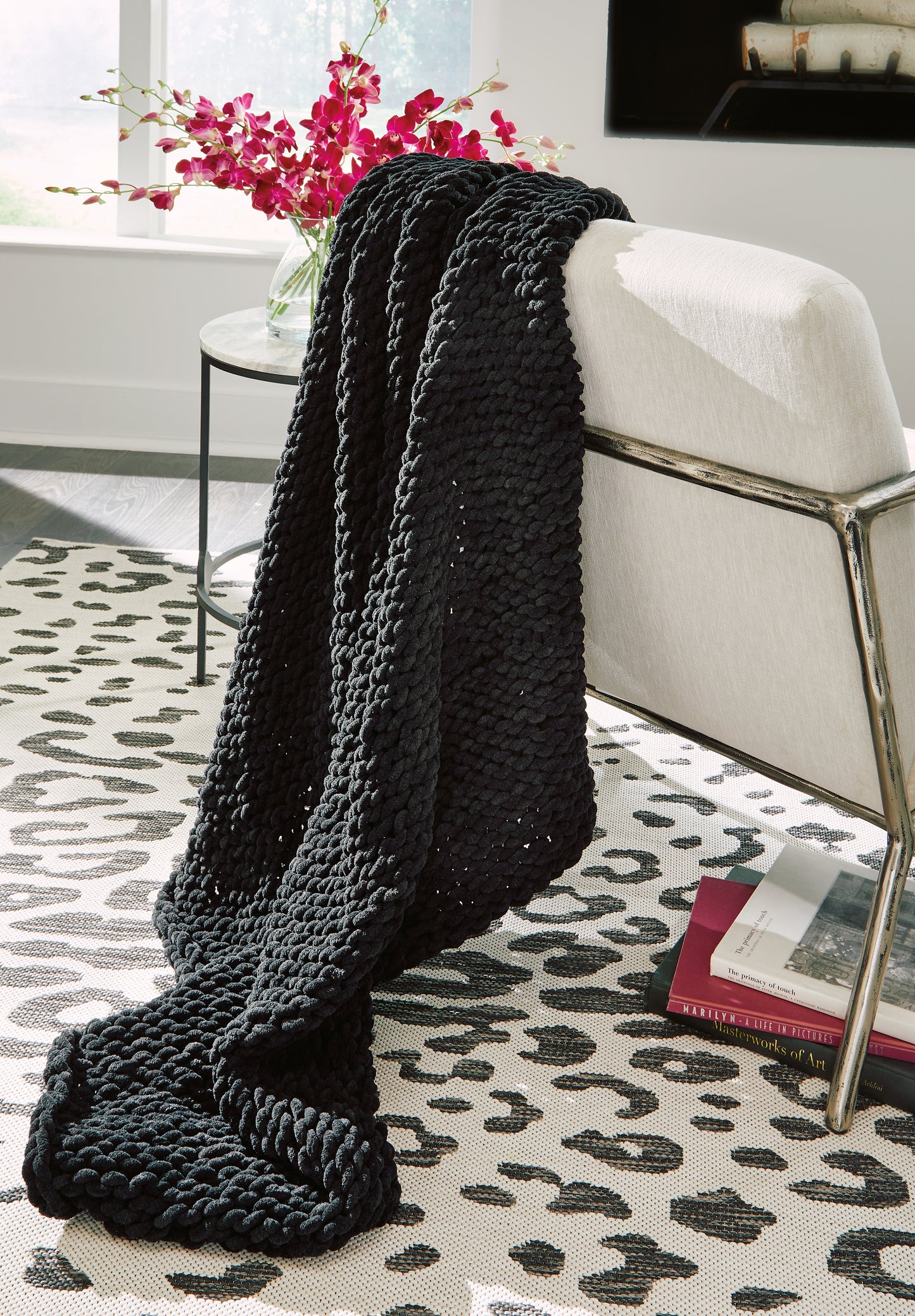 Auburndale Furniture Outlet - Ashley Furniture - Chaddon Throw (Set of 3) - Throw (3/CS) / Black - A1001061