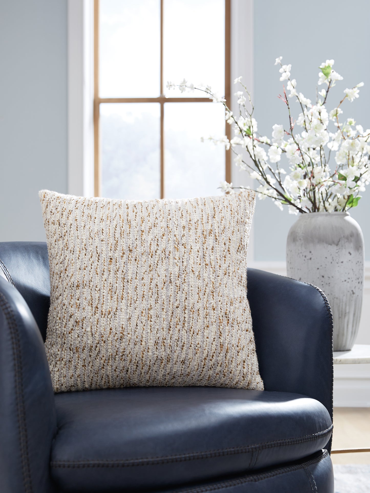 Auburndale Furniture Outlet - Ashley Furniture - Abler Pillows - Pillow / Ivory/Gray/Gold - A1001068P