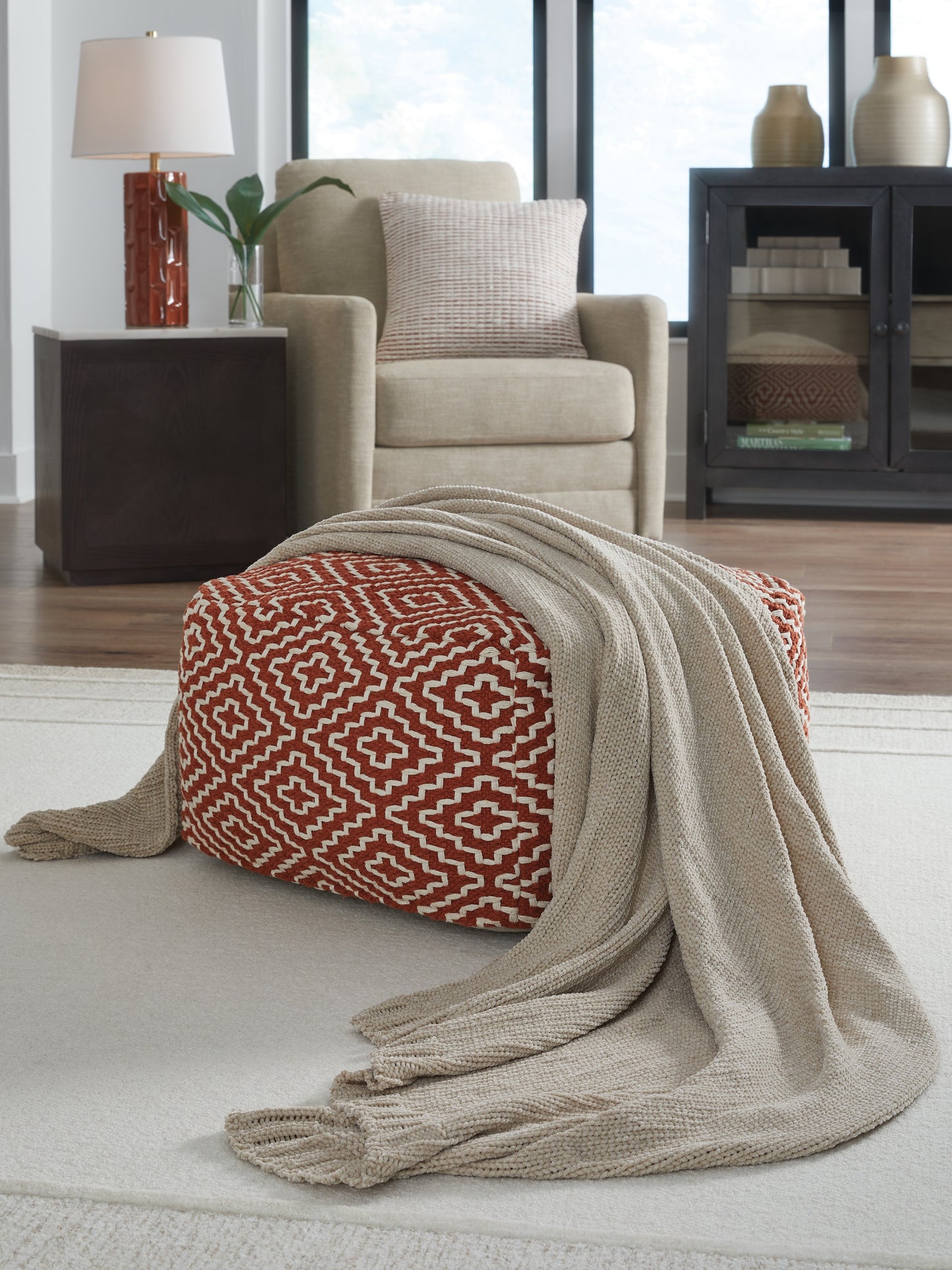 Auburndale Furniture Outlet - Ashley Furniture - Anawood Throw (Set of 3) - Throw (3/CS) / Oatmeal - A1001096