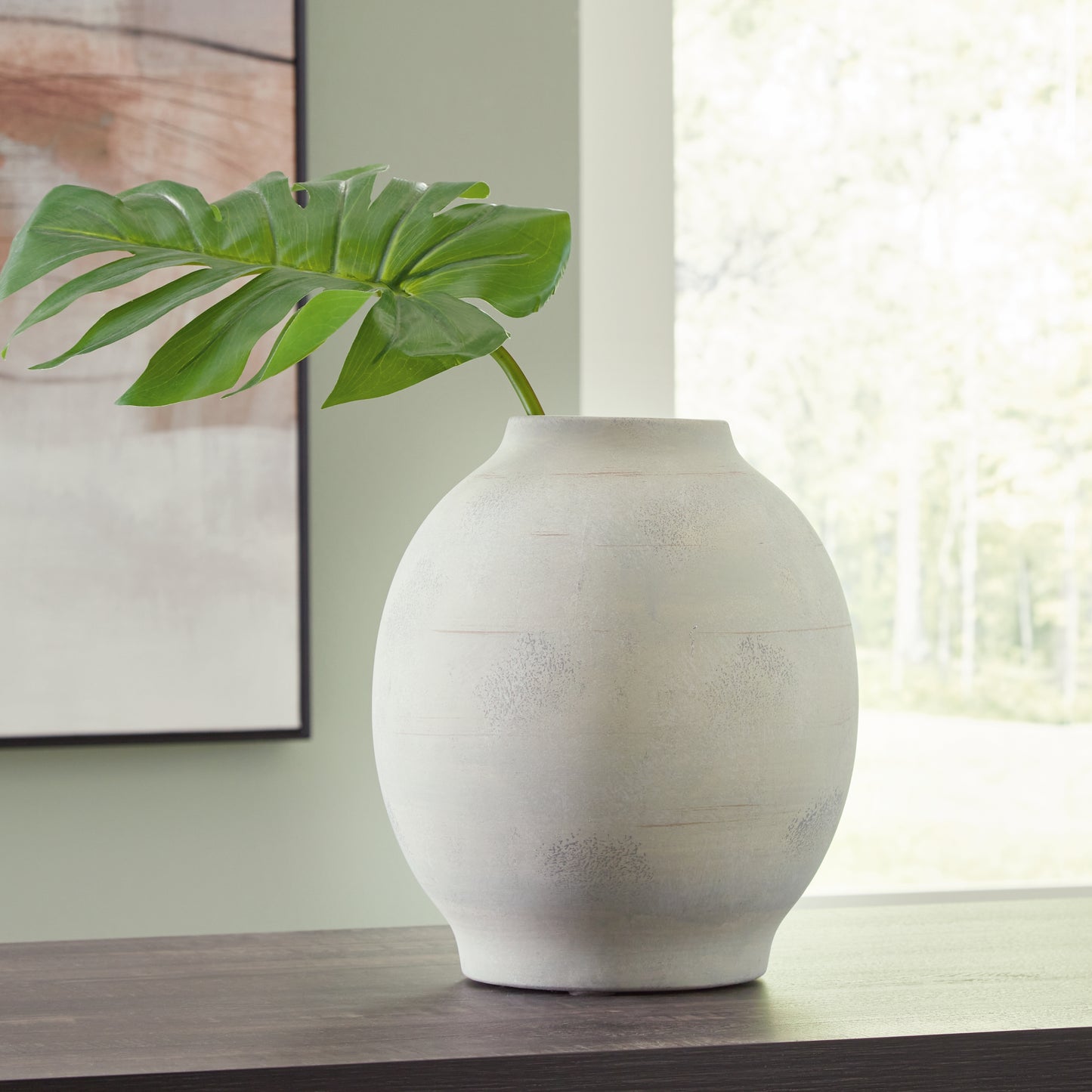 Auburndale Furniture Outlet - Ashley Furniture - Clayson Vase - Vase / Sage Green - A2000654