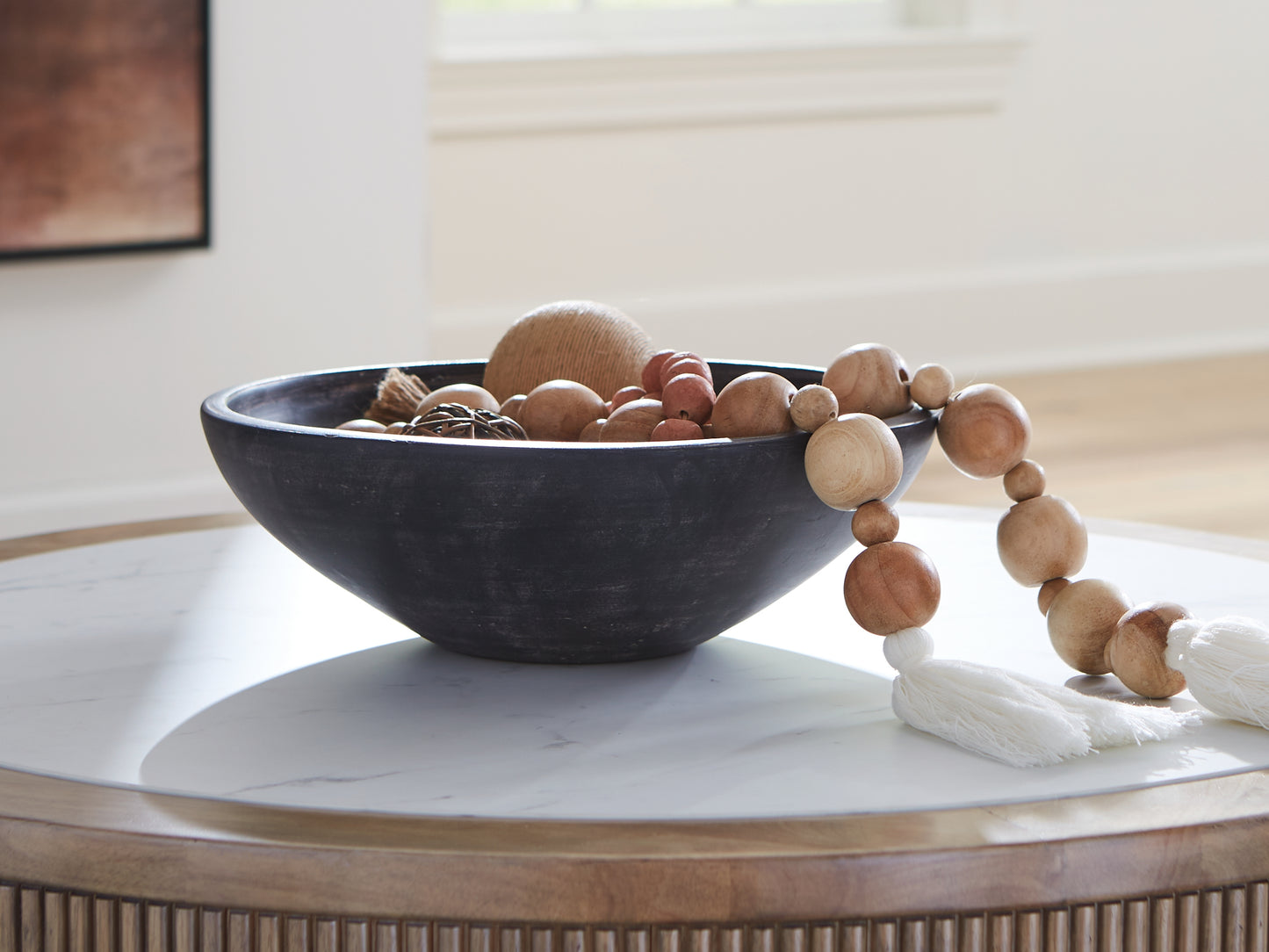 Auburndale Furniture Outlet - Ashley Furniture - Meadie Bowl - Bowl / Distressed Black - A2000792