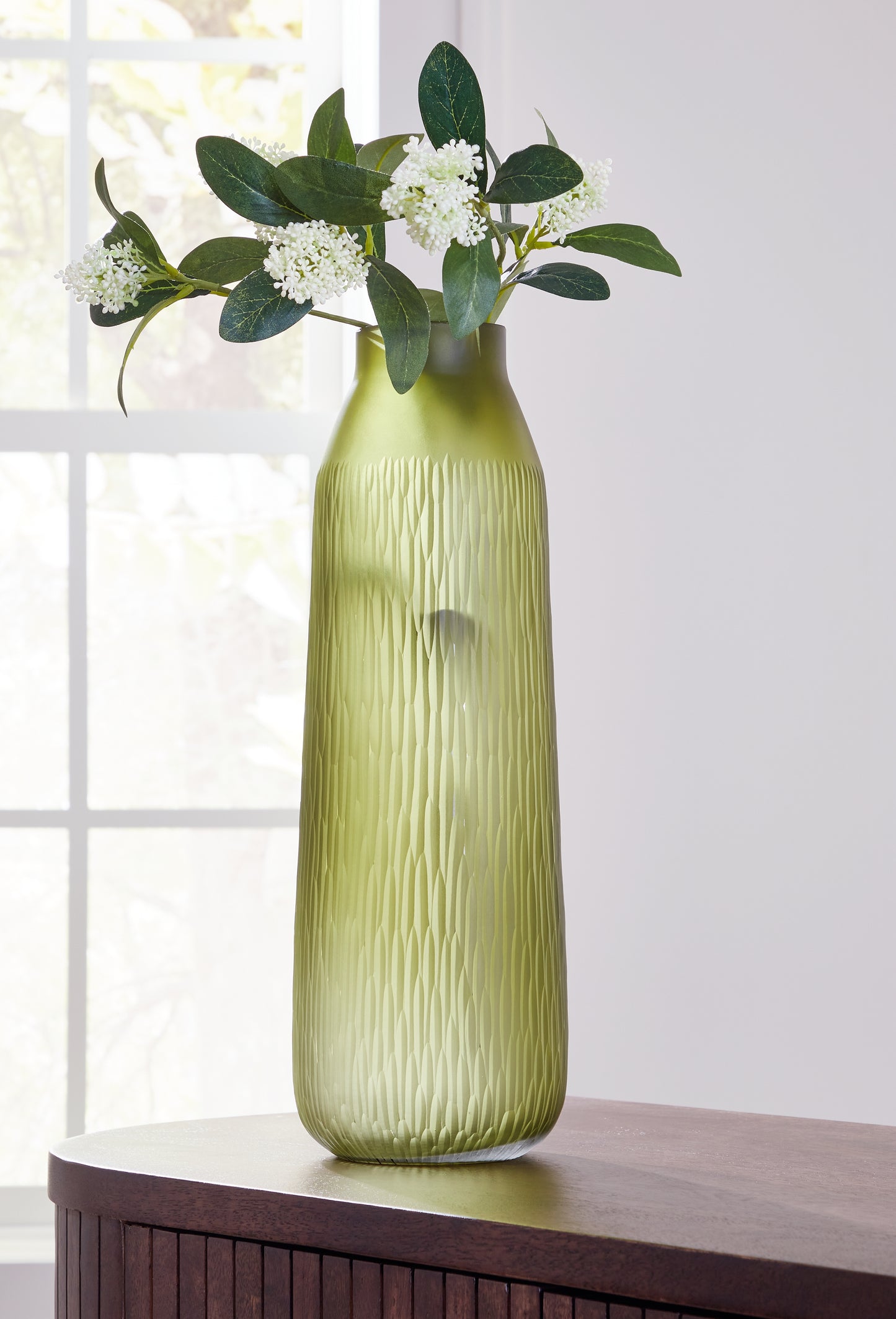 Auburndale Furniture Outlet - Ashley Furniture - Scottyard Vase - Vase / Olive Green - A2900009