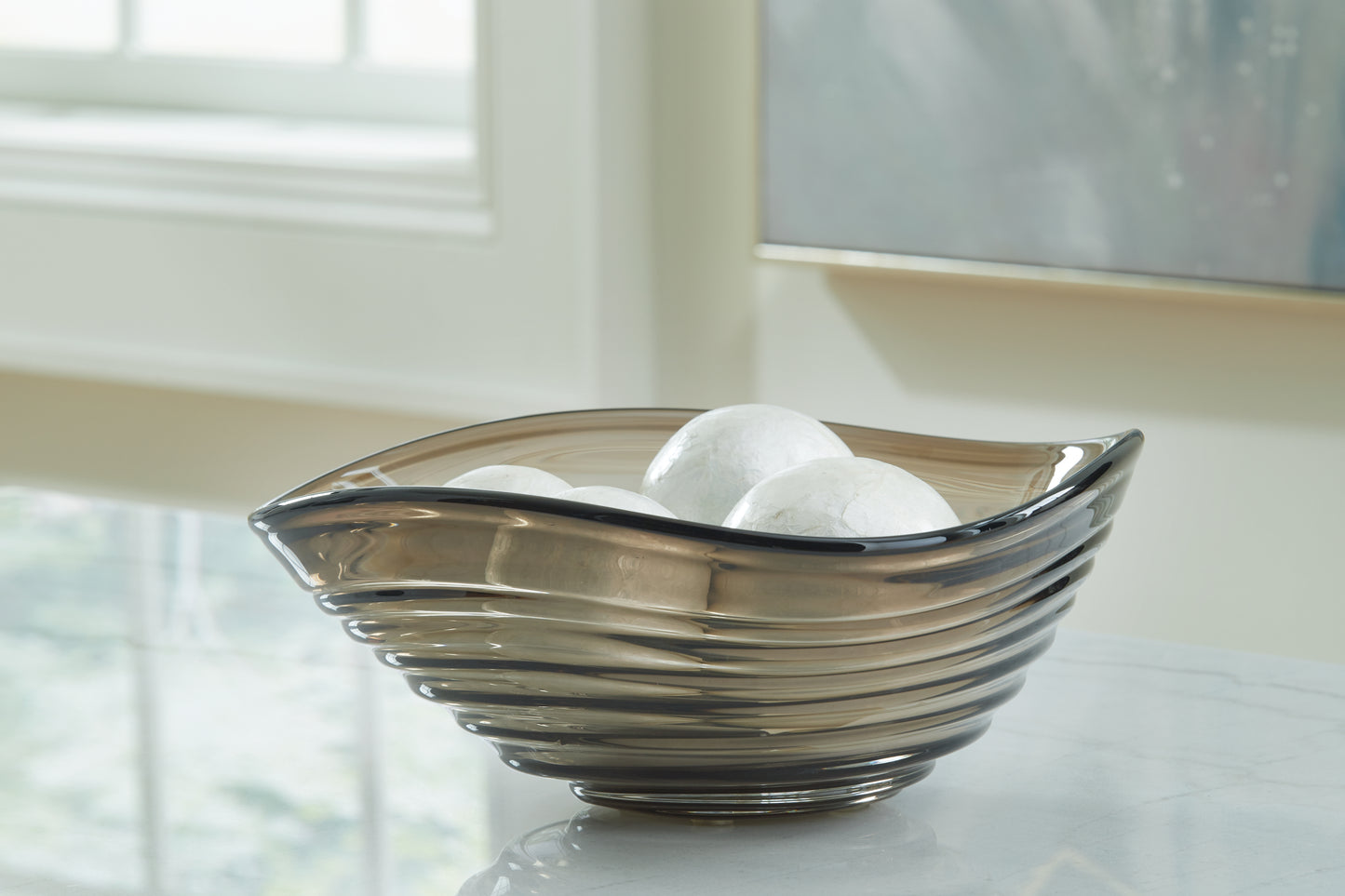 Auburndale Furniture Outlet - Ashley Furniture - Solariston Bowl - Bowl / Gray/Brown - A2900016