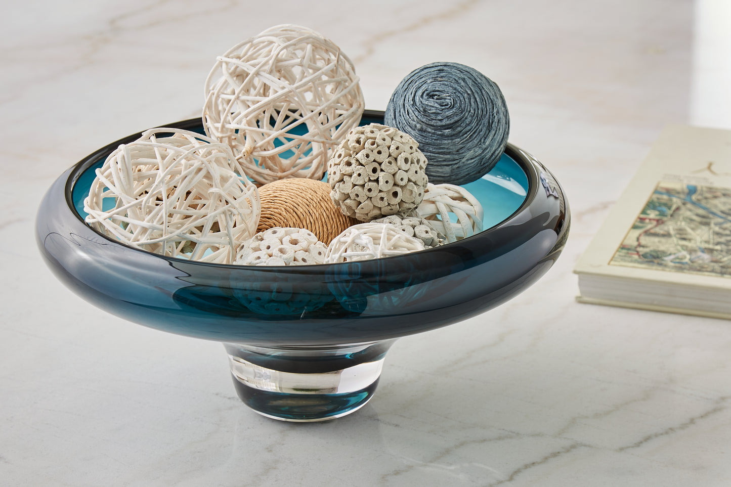 Auburndale Furniture Outlet - Ashley Furniture - Vallborough Bowl - Bowl / Teal Blue - A2900017