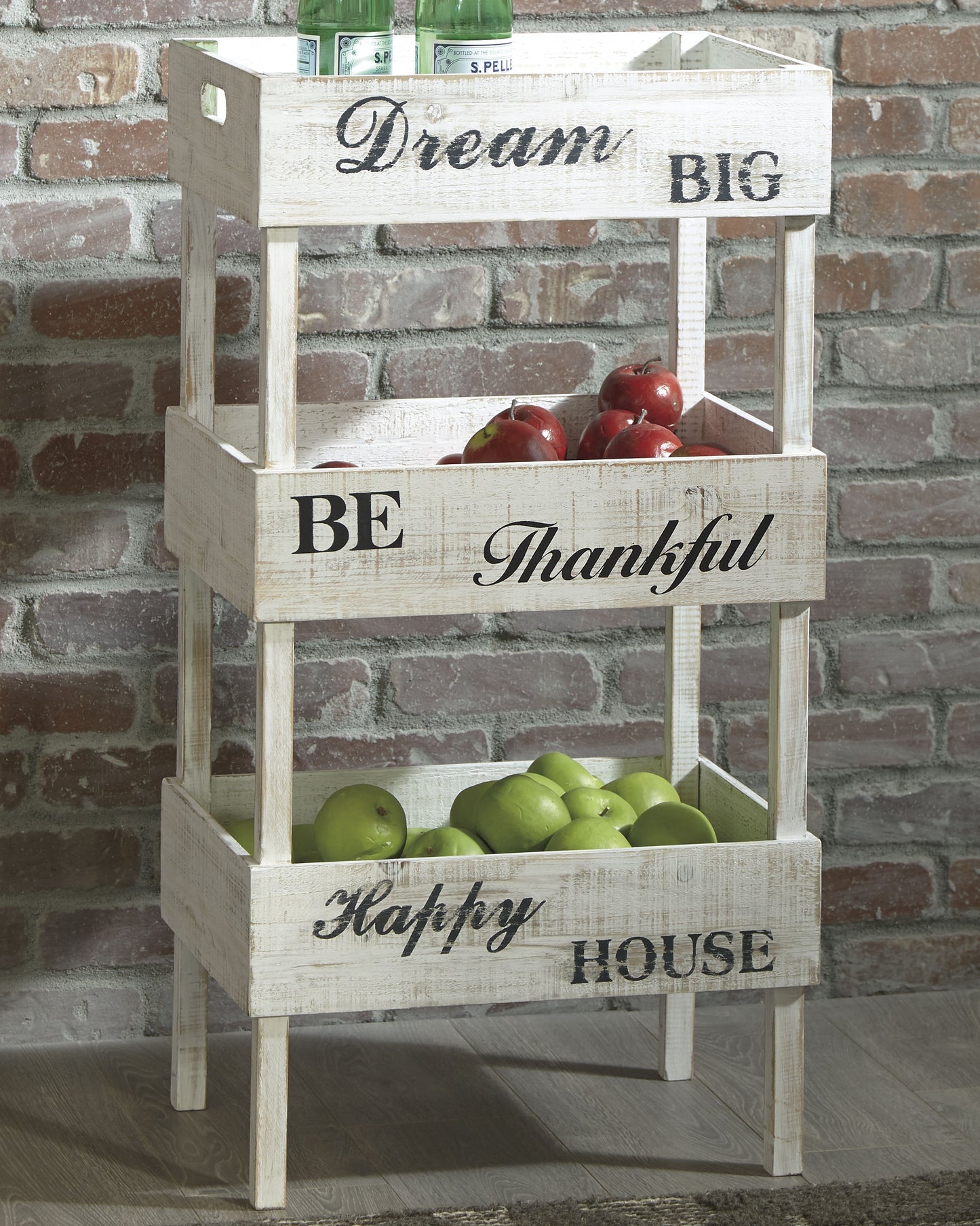 Auburndale Furniture Outlet - Ashley Furniture - Yulton Bookcase - Storage Shelf / Antique White - A4000091
