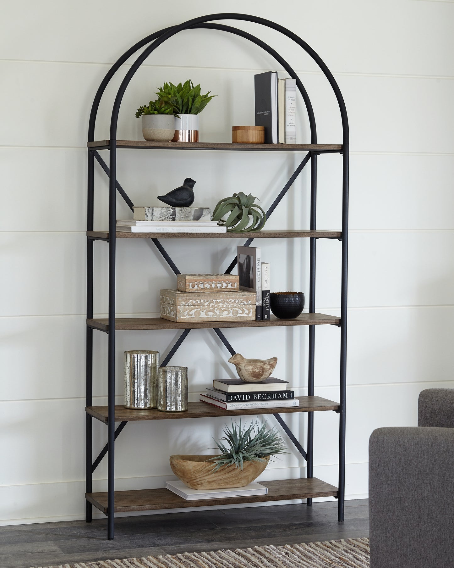Auburndale Furniture Outlet - Ashley Furniture - Galtbury Bookcase - Bookcase / Brown/Black - A4000325
