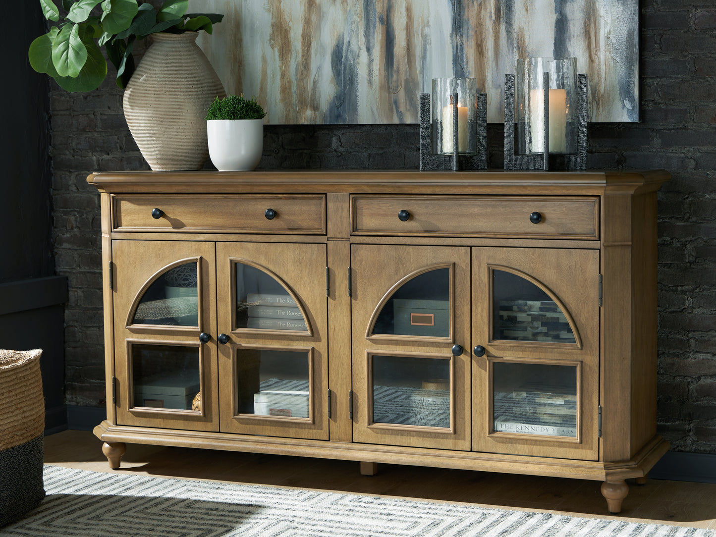 Auburndale Furniture Outlet - Ashley Furniture - Barlomore Accent Cabinet - Accent Cabinet / Brown - A4000597
