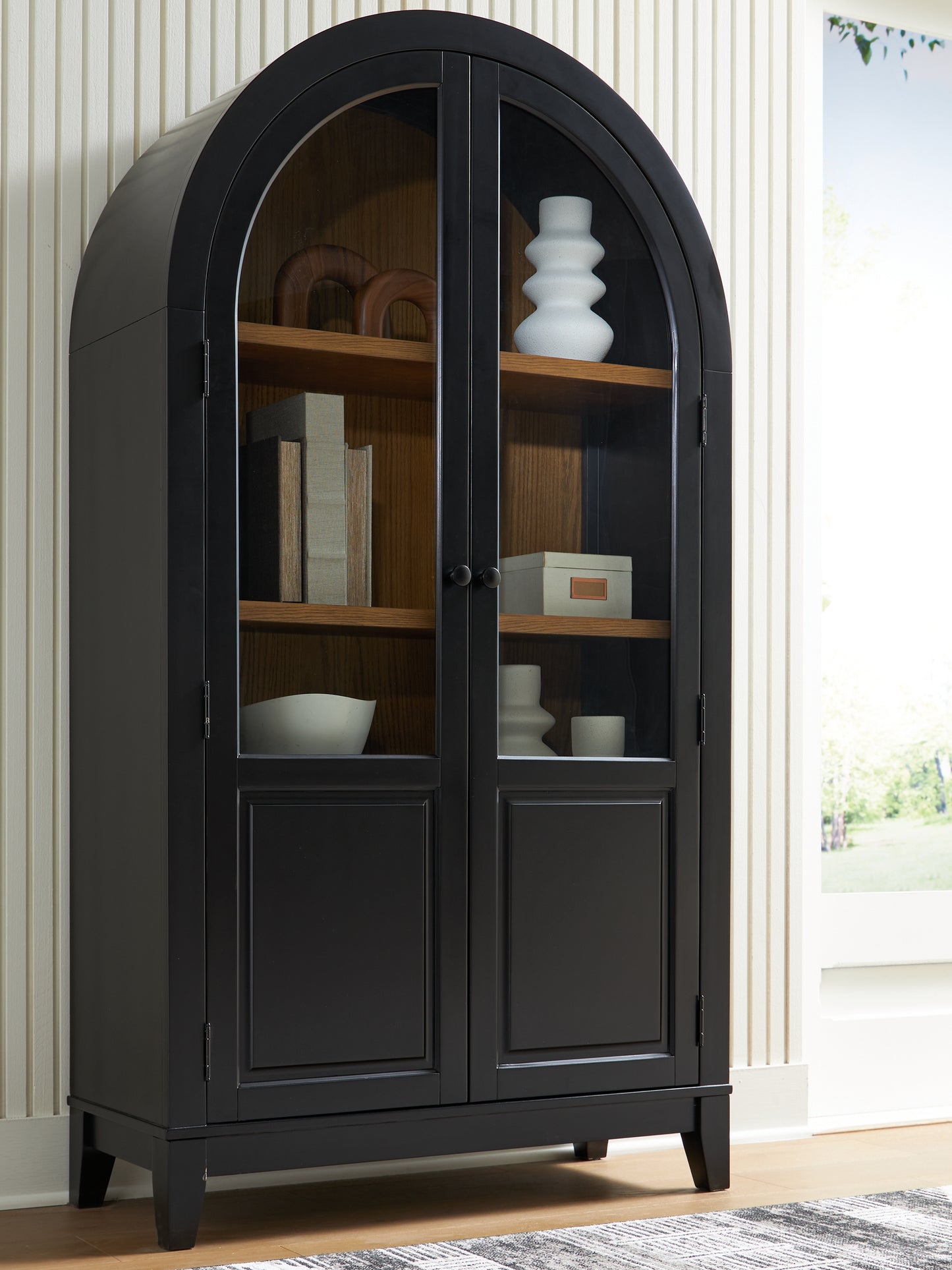 Auburndale Furniture Outlet - Ashley Furniture - Dagandale Accent Cabinet - Accent Cabinet / Black/Natural - A4000599