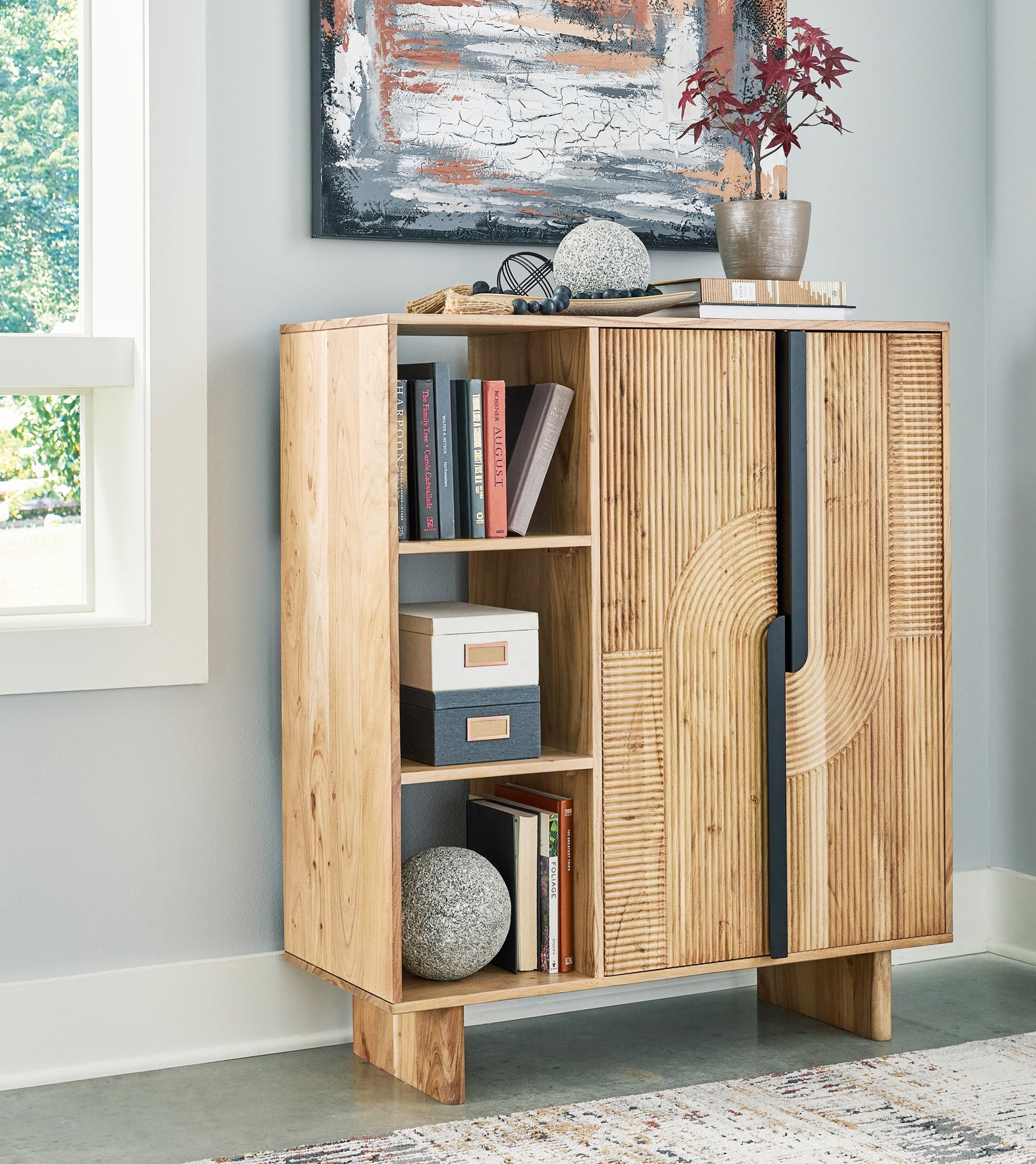 Auburndale Furniture Outlet - Ashley Furniture - Kierwell Accent Cabinet - Accent Cabinet / Natural - A4000653