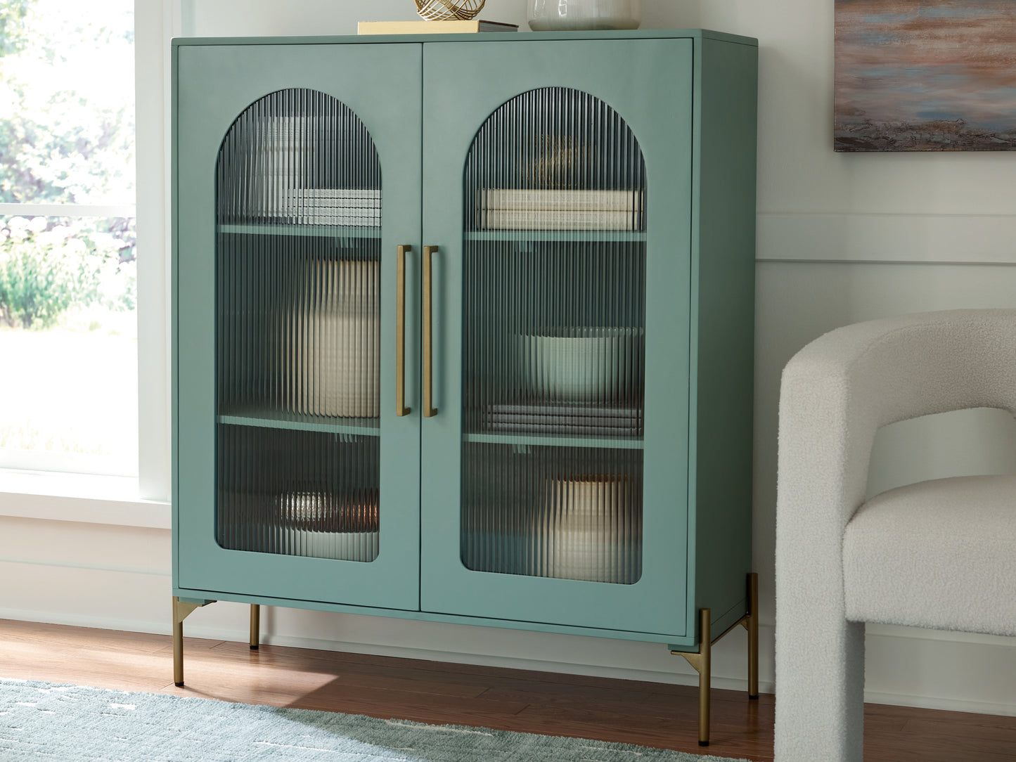 Auburndale Furniture Outlet - Ashley Furniture - Adwen Accent Cabinet - Accent Cabinet / Light Green - A4000665