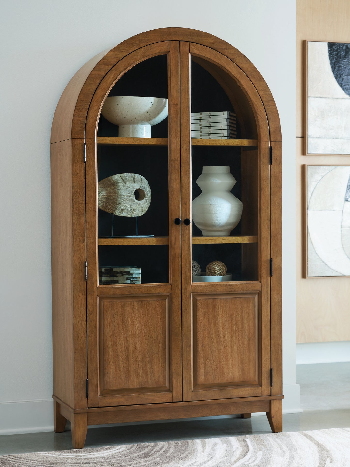 Auburndale Furniture Outlet - Ashley Furniture - Dagandale Accent Cabinet - Accent Cabinet / Natural/Black - A4000705
