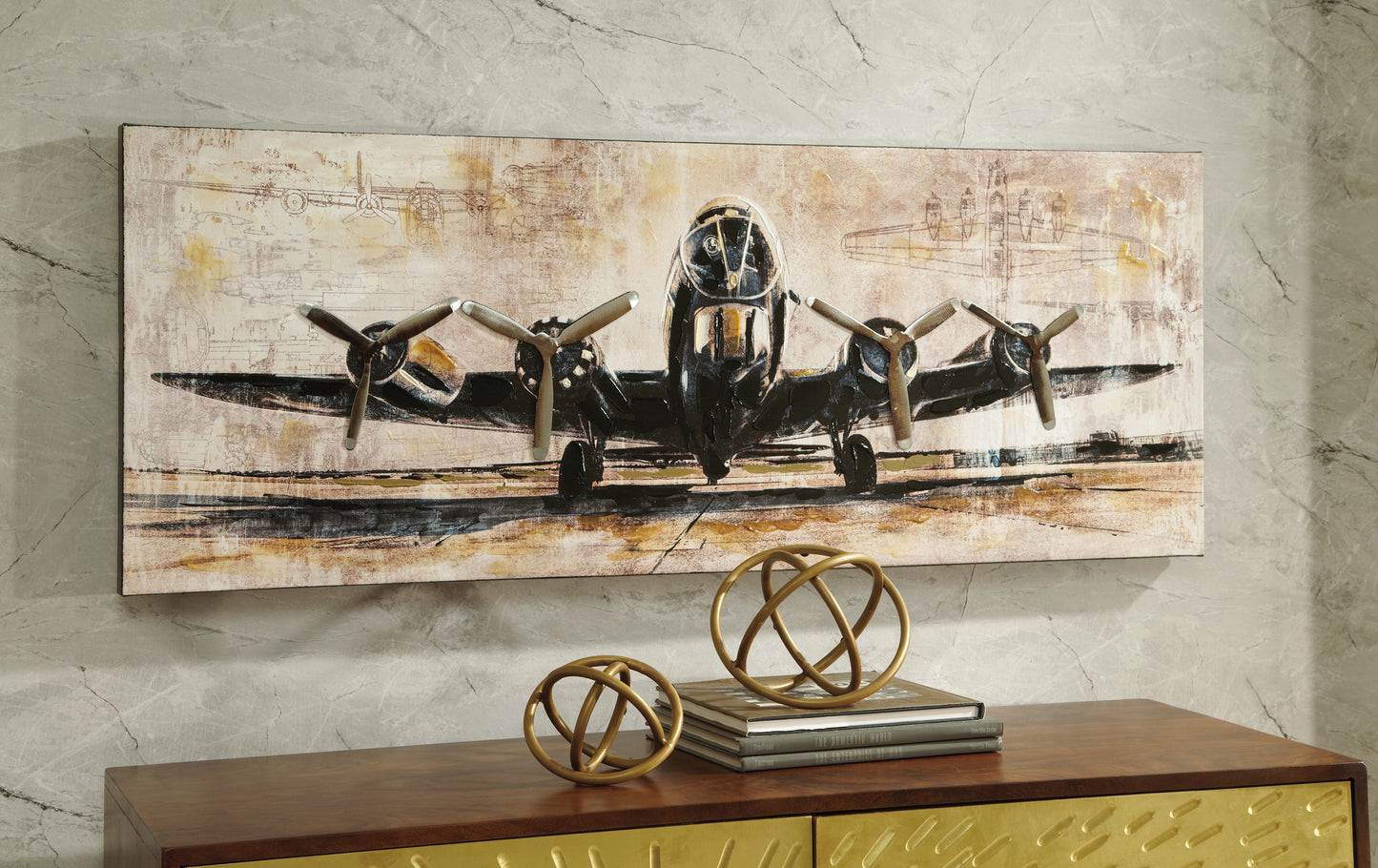 Auburndale Furniture Outlet - Ashley Furniture - Kalene Wall Decor - Wall Art / Brown/Black - A8000152