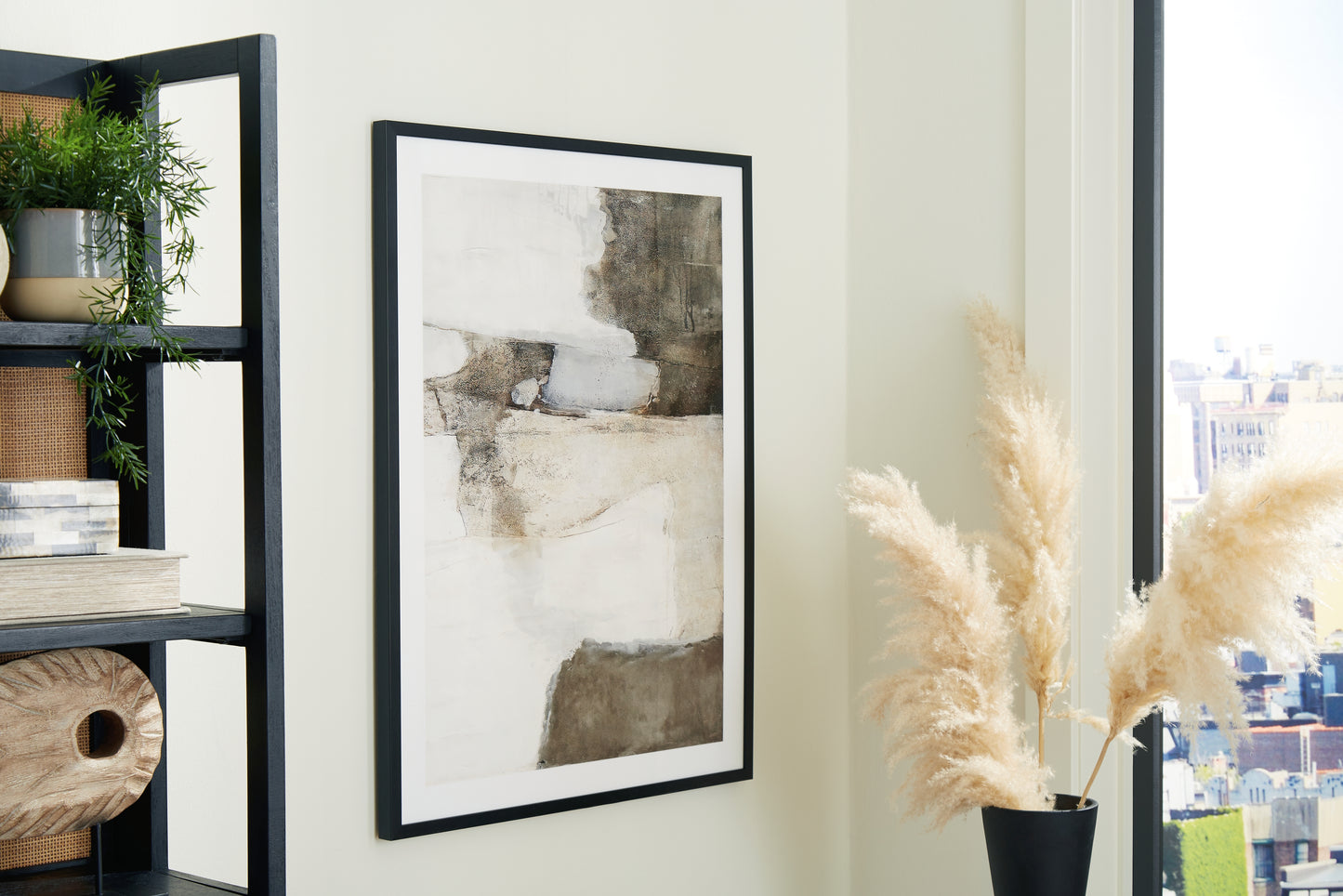 Auburndale Furniture Outlet - Ashley Furniture - Aldricton Wall Decor - Wall Art / Brown/White - A8000406