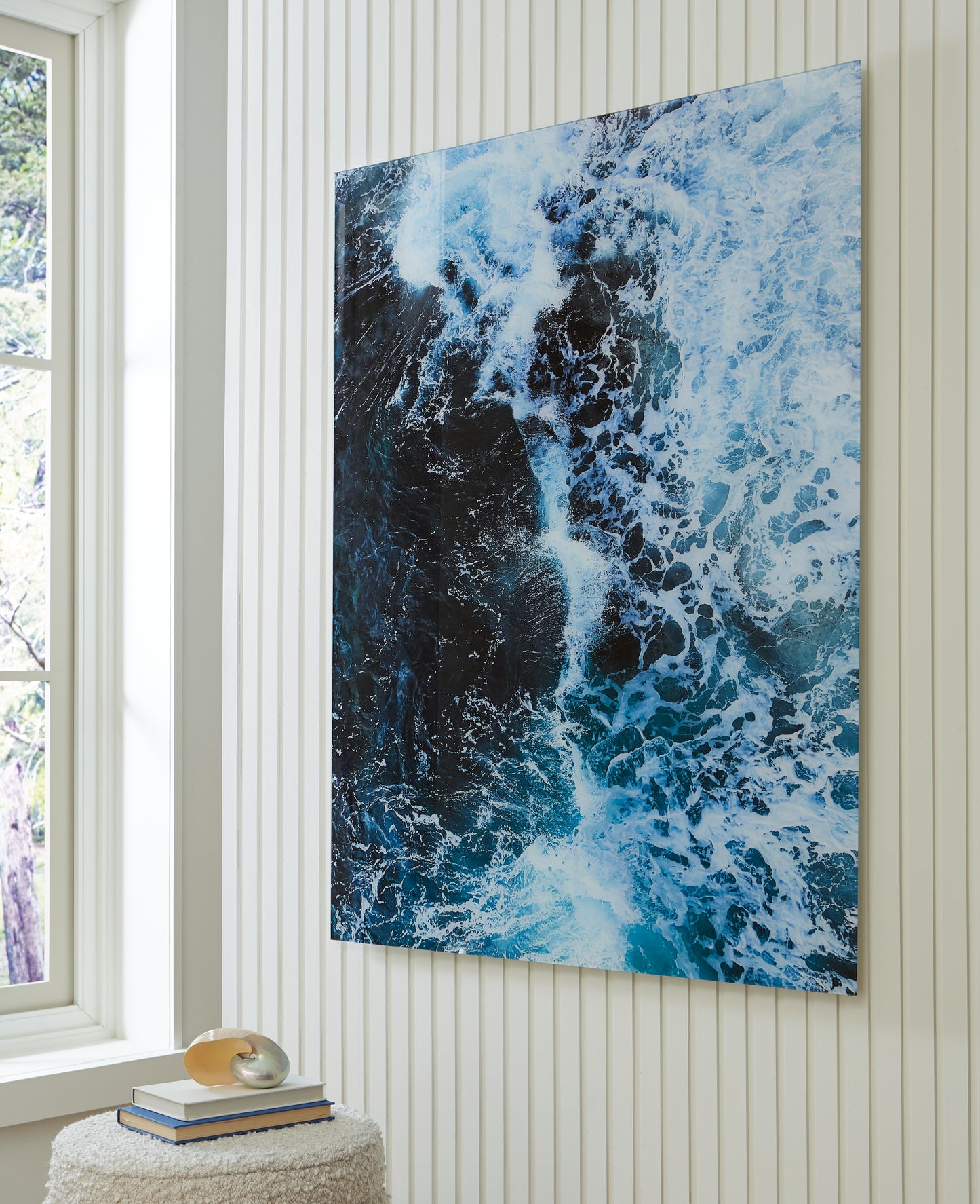 Auburndale Furniture Outlet - Ashley Furniture - Clemick Wall Decor - Wall Art / Turquoise - A8000422