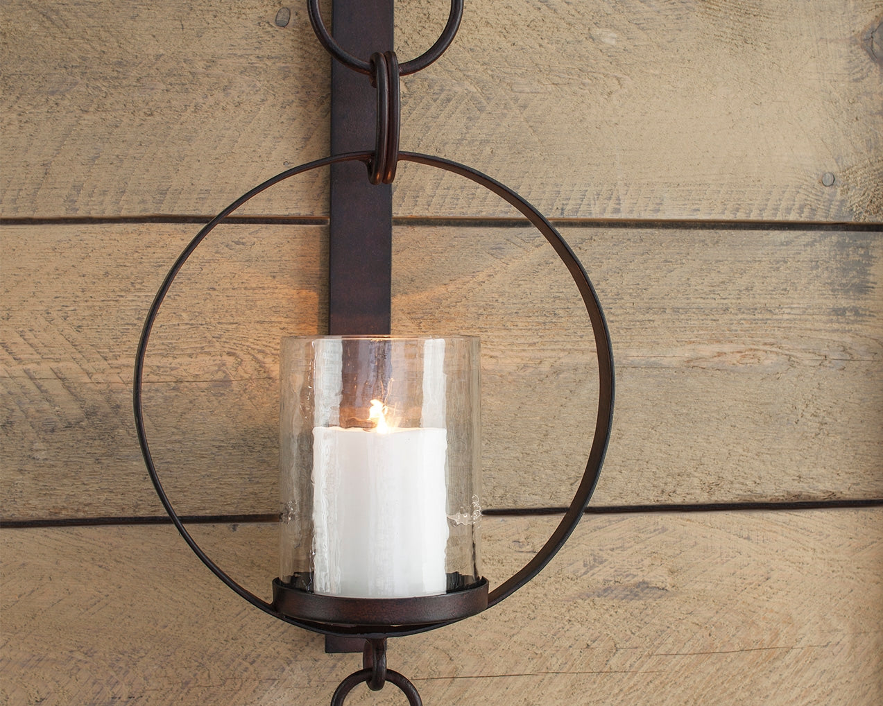Auburndale Furniture Outlet - Ashley Furniture - Ogaleesha Wall Decor - Wall Sconce / Brown - A8010036