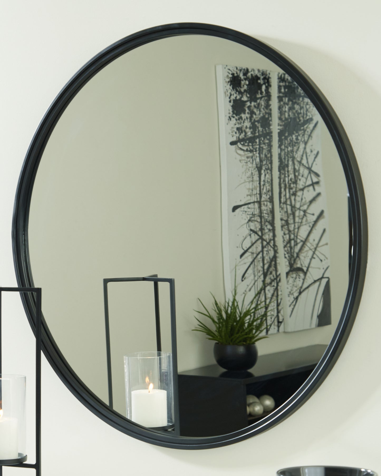 Auburndale Furniture Outlet - Ashley Furniture - Brocky Mirror - Accent Mirror / White - A8010293