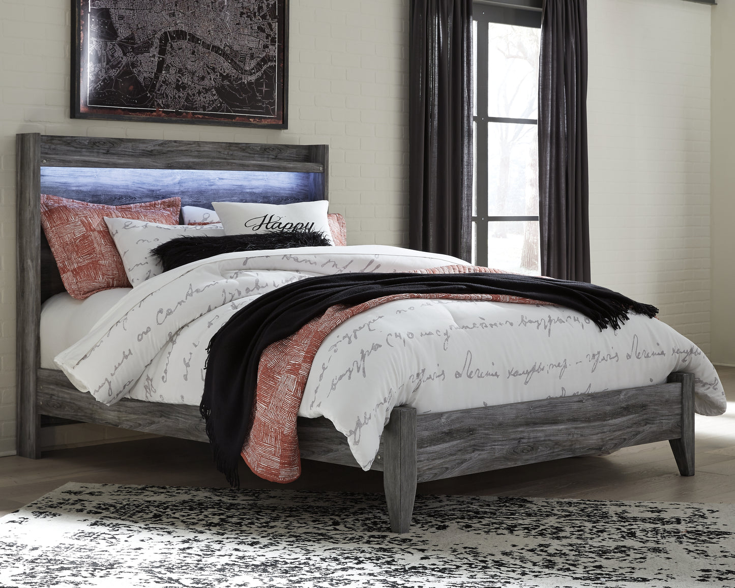 Auburndale Furniture Outlet - Ashley Furniture - Baystorm Bedroom - Queen Panel Bed / Gray - B221B2