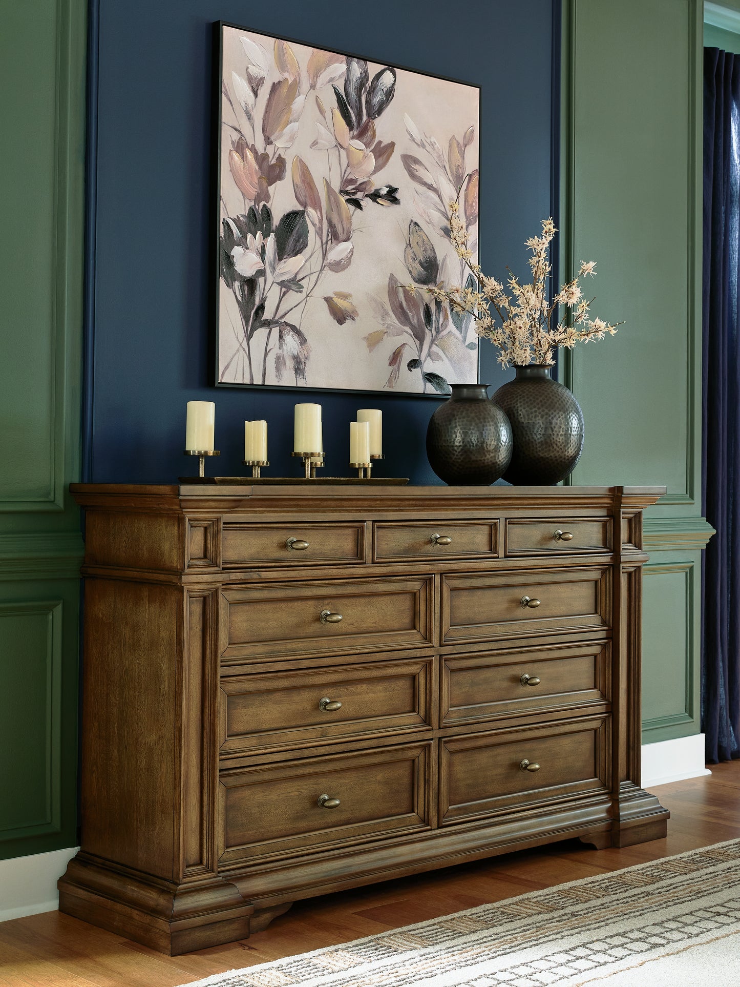 Auburndale Furniture Outlet - Ashley Furniture - Frantanna Bedroom - Dresser / Brown - PCB949-31