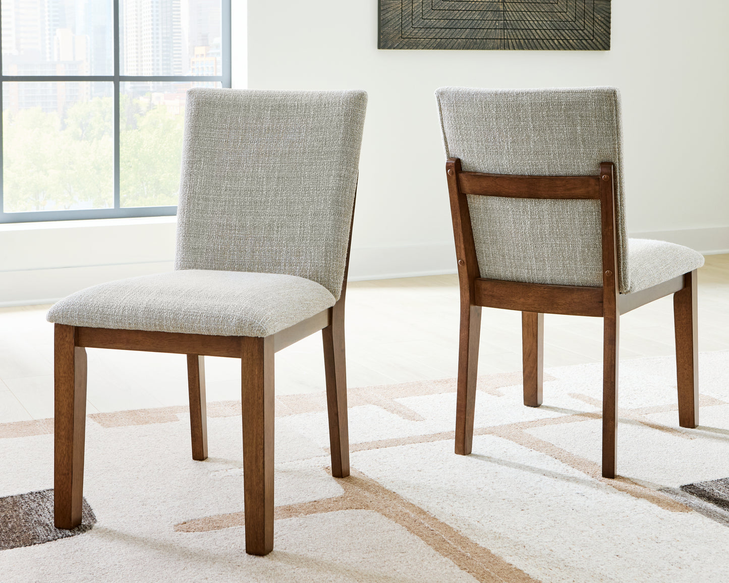 Auburndale Furniture Outlet - Ashley Furniture - Kraeburn Dining Room - Dining Chair (Set of 2) / Brown - D496-01X2