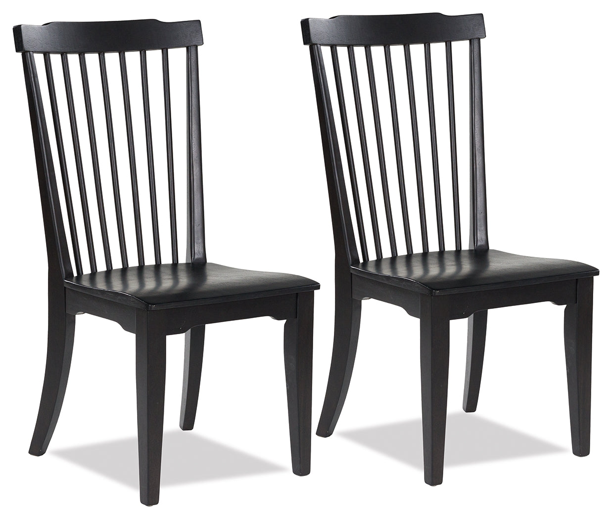 Auburndale Furniture Outlet - Ashley Furniture - Brenkerton Dining Chair (Set of 2) - Dining Chair (Set of 2) / Black - PCD591-01X2