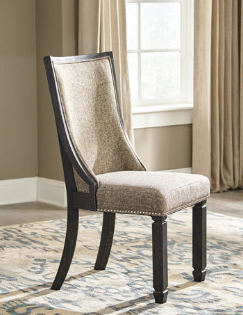 Auburndale Furniture Outlet - Ashley Furniture - Tyler Creek Dining Room - Dining Chair (Set of 2) / Black/Grayish Brown - D736-02X2