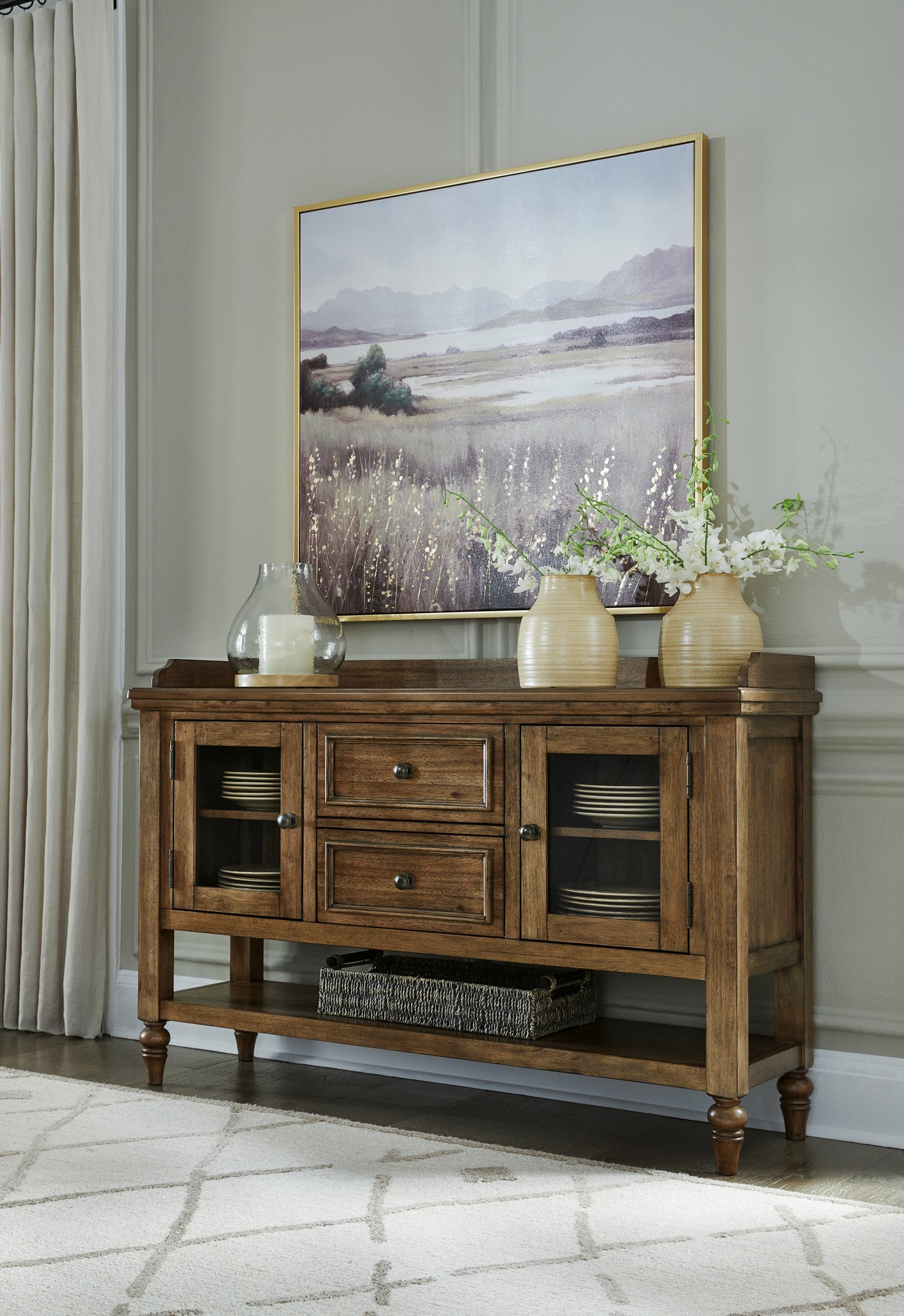 Auburndale Furniture Outlet - Ashley Furniture - Sturlayne Dining Room - Dining Room Server / Brown - D787-60