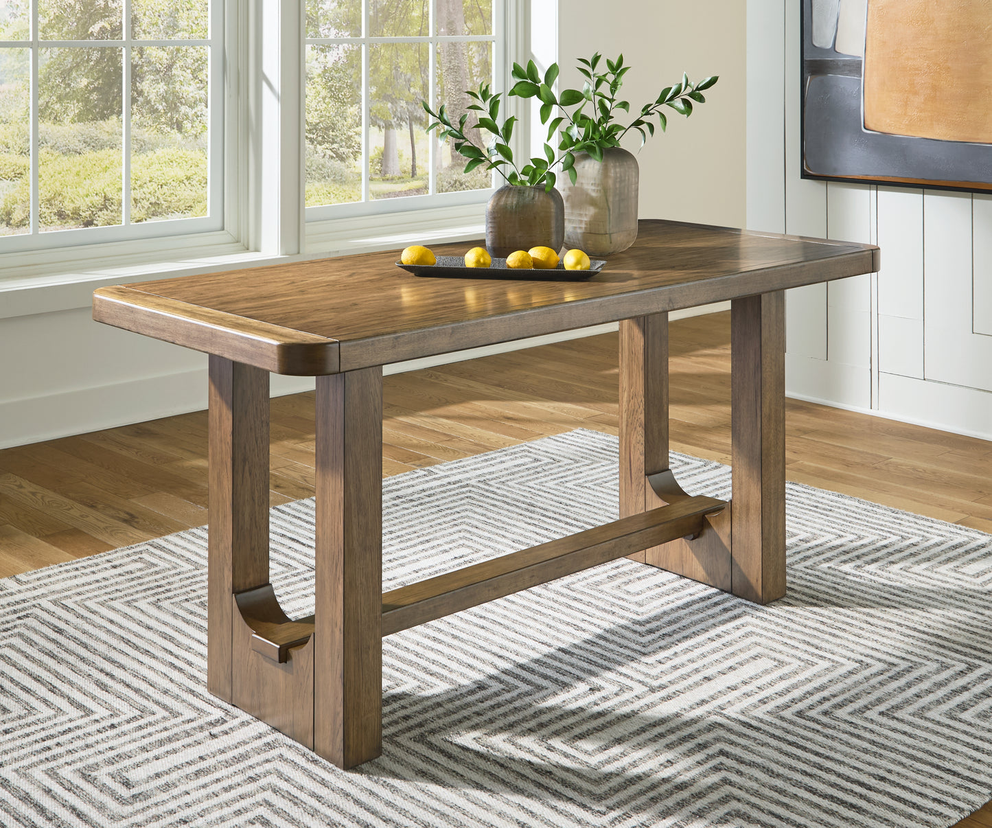 Auburndale Furniture Outlet - Ashley Furniture - Cabalynn Dining Room - RECT Dining Room Counter Table / Light Brown - D974-13