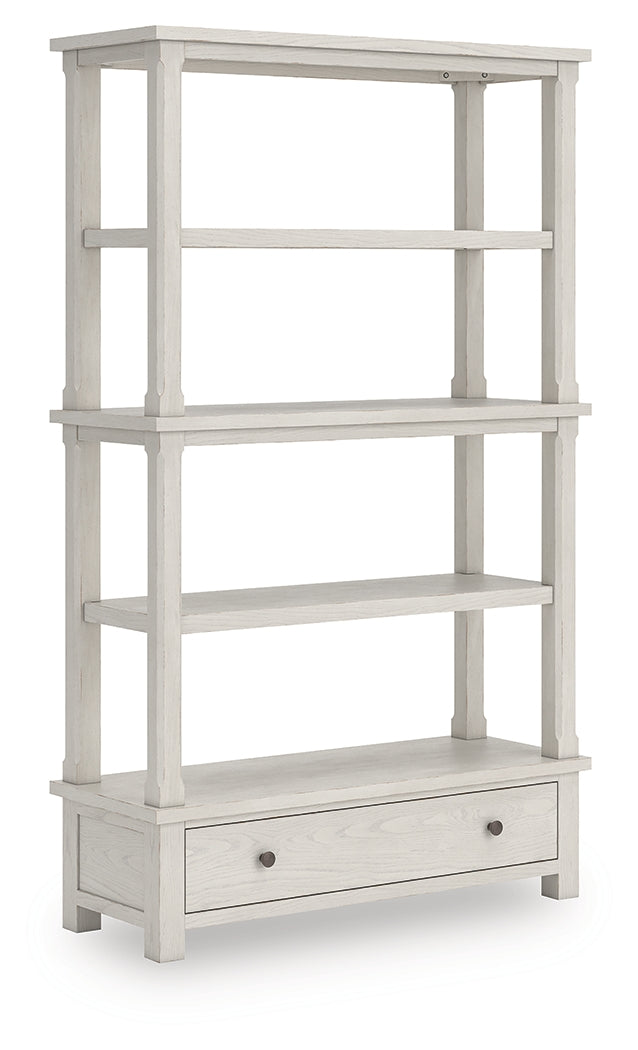 Auburndale Furniture Outlet - Ashley Furniture - Robbinsdale Bookcase - Bookcase / Antique White - H742-70