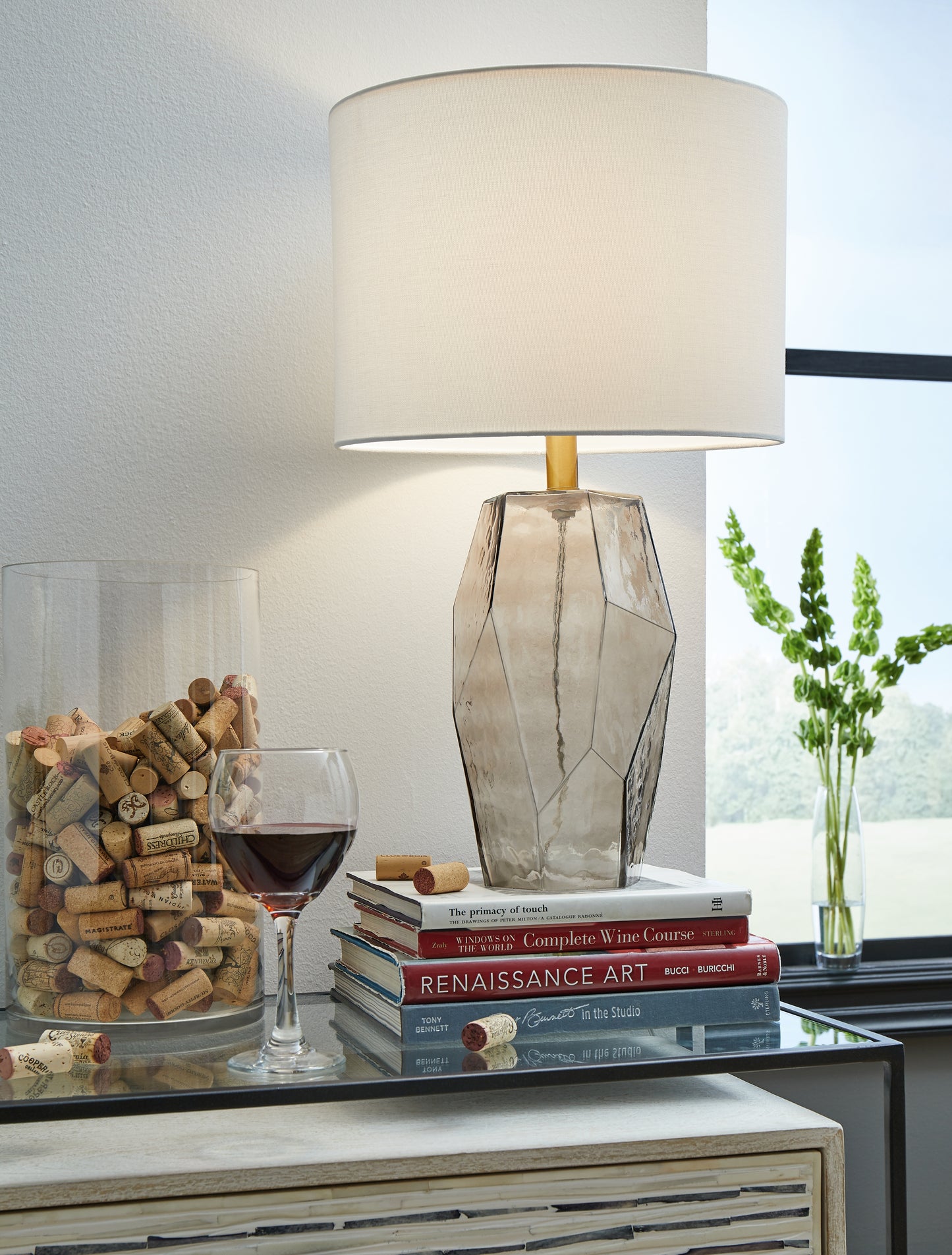 Auburndale Furniture Outlet - Ashley Furniture - Taylow Lighting - Table Lamp (Set of 2) / Gray - L430794X2