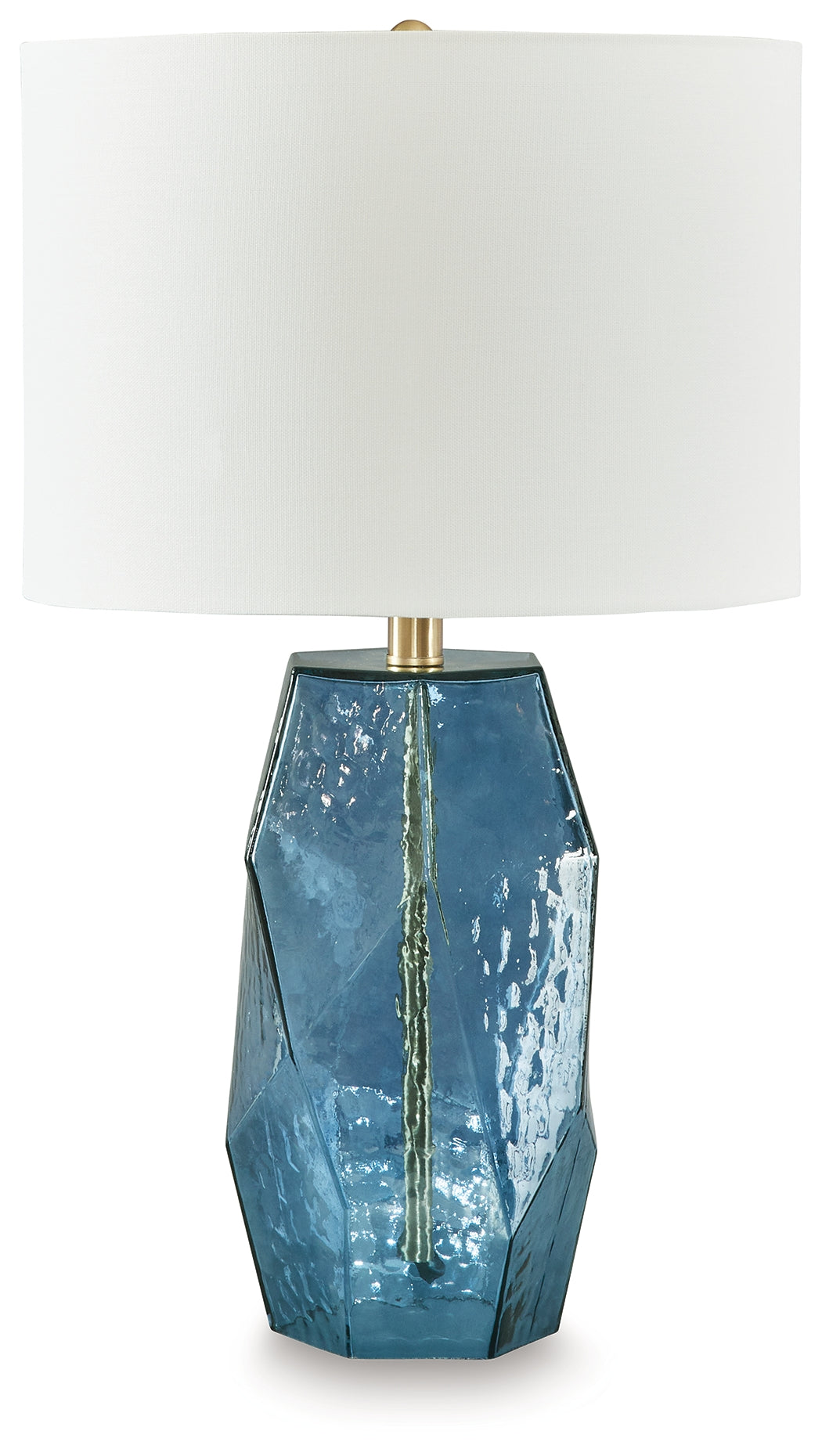 Auburndale Furniture Outlet - Ashley Furniture - Tallow Lighting - Glass Table Lamp (1/CN) / Blue - L430854
