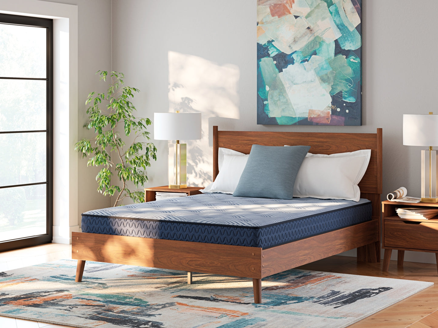 Auburndale Furniture Outlet - Ashley Furniture - Peak 2.0 Bonnell Mattresses - California King / Light Blue - M20151
