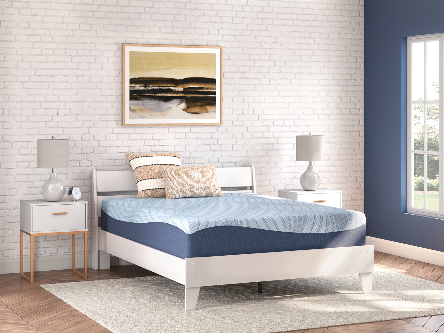 Auburndale Furniture Outlet - Ashley Furniture - Peak 2.0 12 Memory Foam Mattresses - King / White - M20641