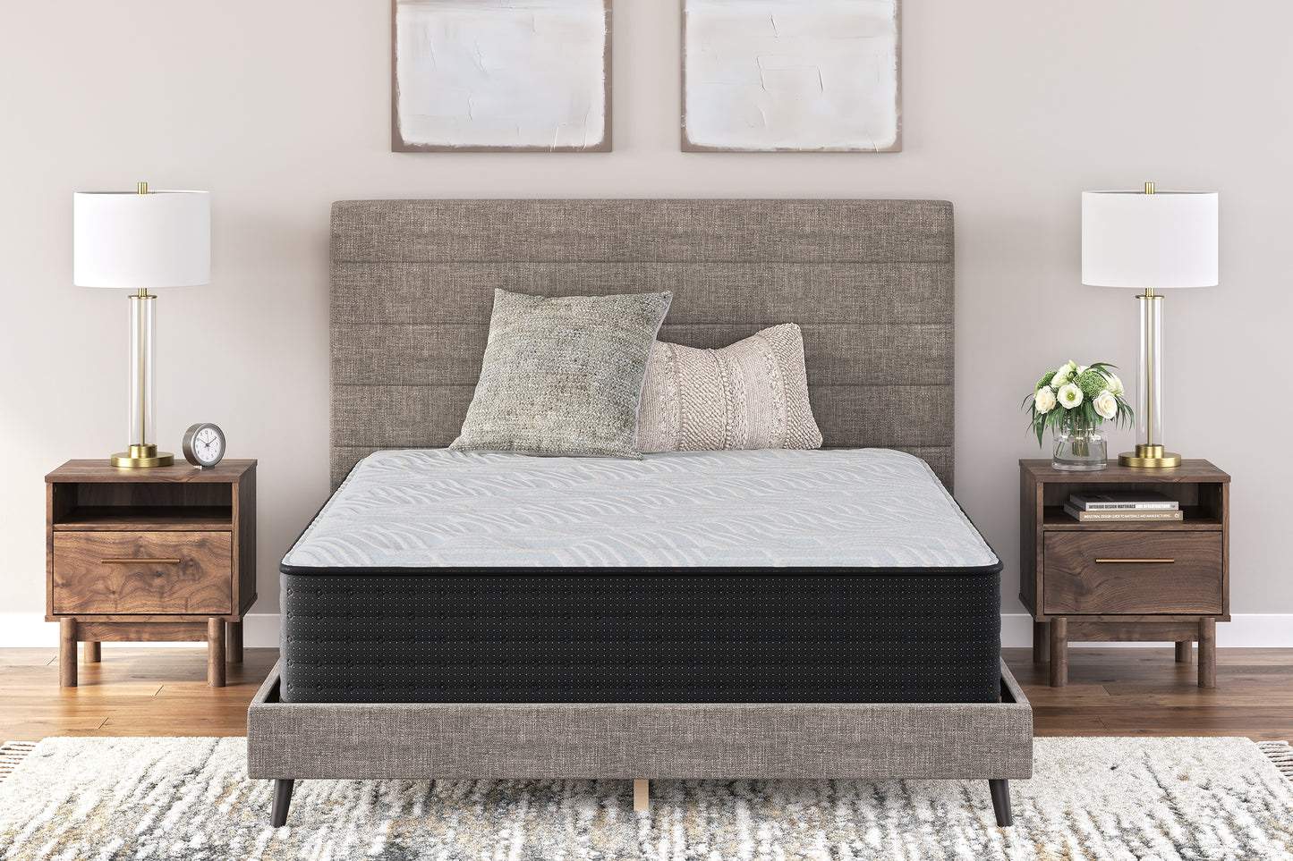 Auburndale Furniture Outlet - Ashley Furniture - Palisades Plush Mattresses - Queen / Gray/Blue - M41631