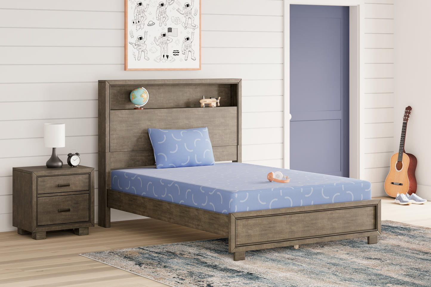 Auburndale Furniture Outlet - Ashley Furniture - iKidz Ocean Mattresses - Full and Pillow 2/CN / Blue - M43021
