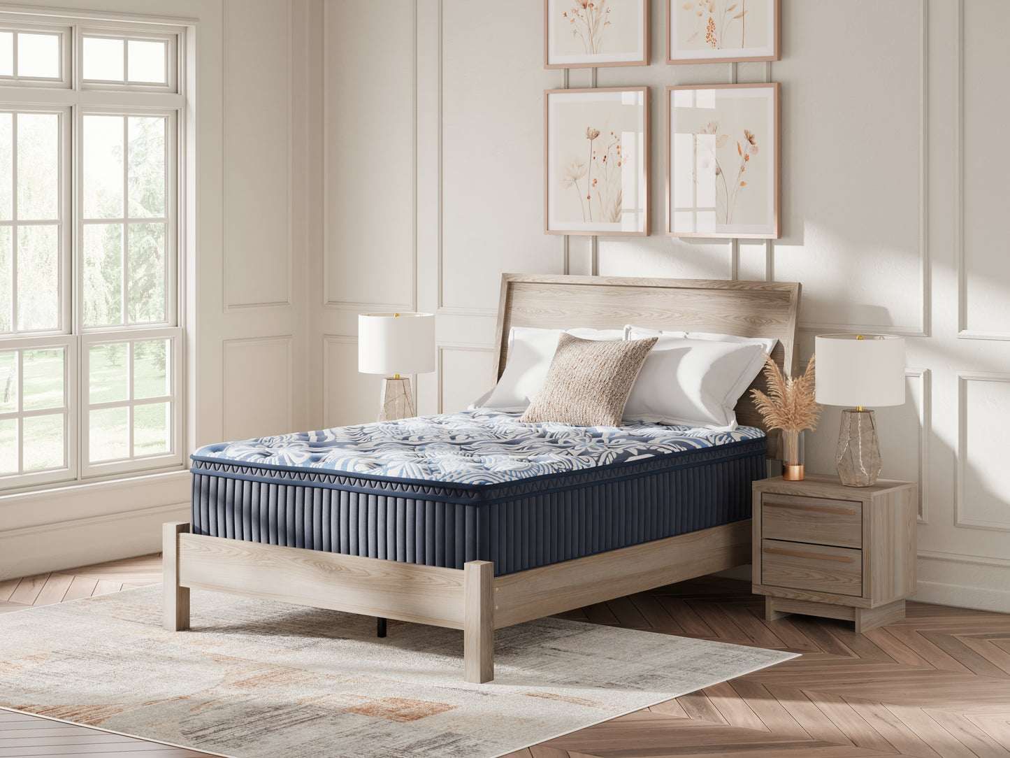 Auburndale Furniture Outlet - Ashley Furniture - Plush Luxe 2.0 Mattresses - California King / Blue - M49751