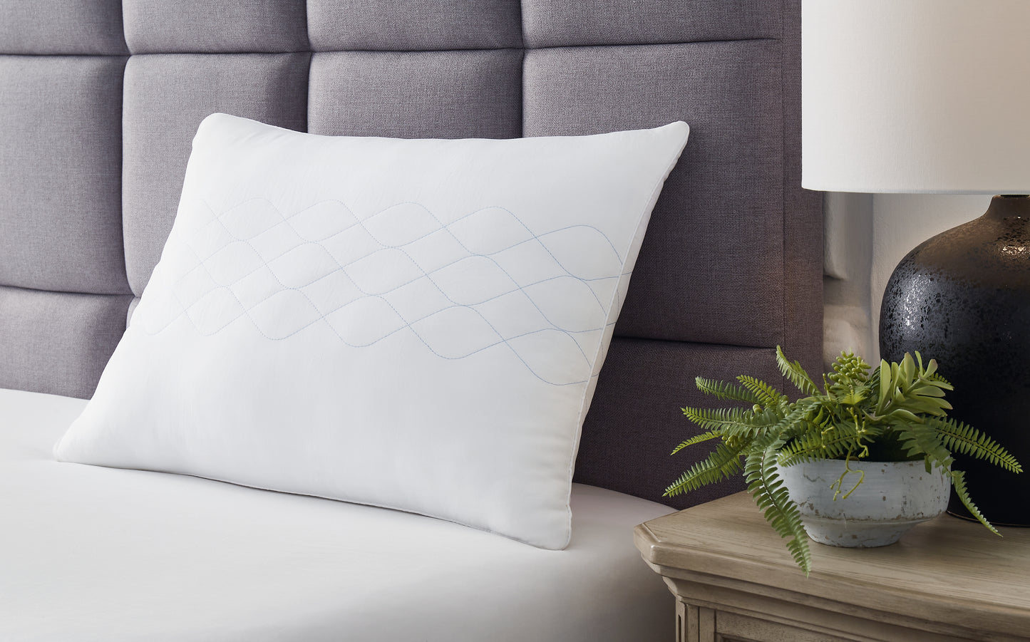 Auburndale Furniture Outlet - Ashley Furniture - Zephyr 2.0 Pillows - Huggable Comfort Pillow (4/CS) / White - M52111