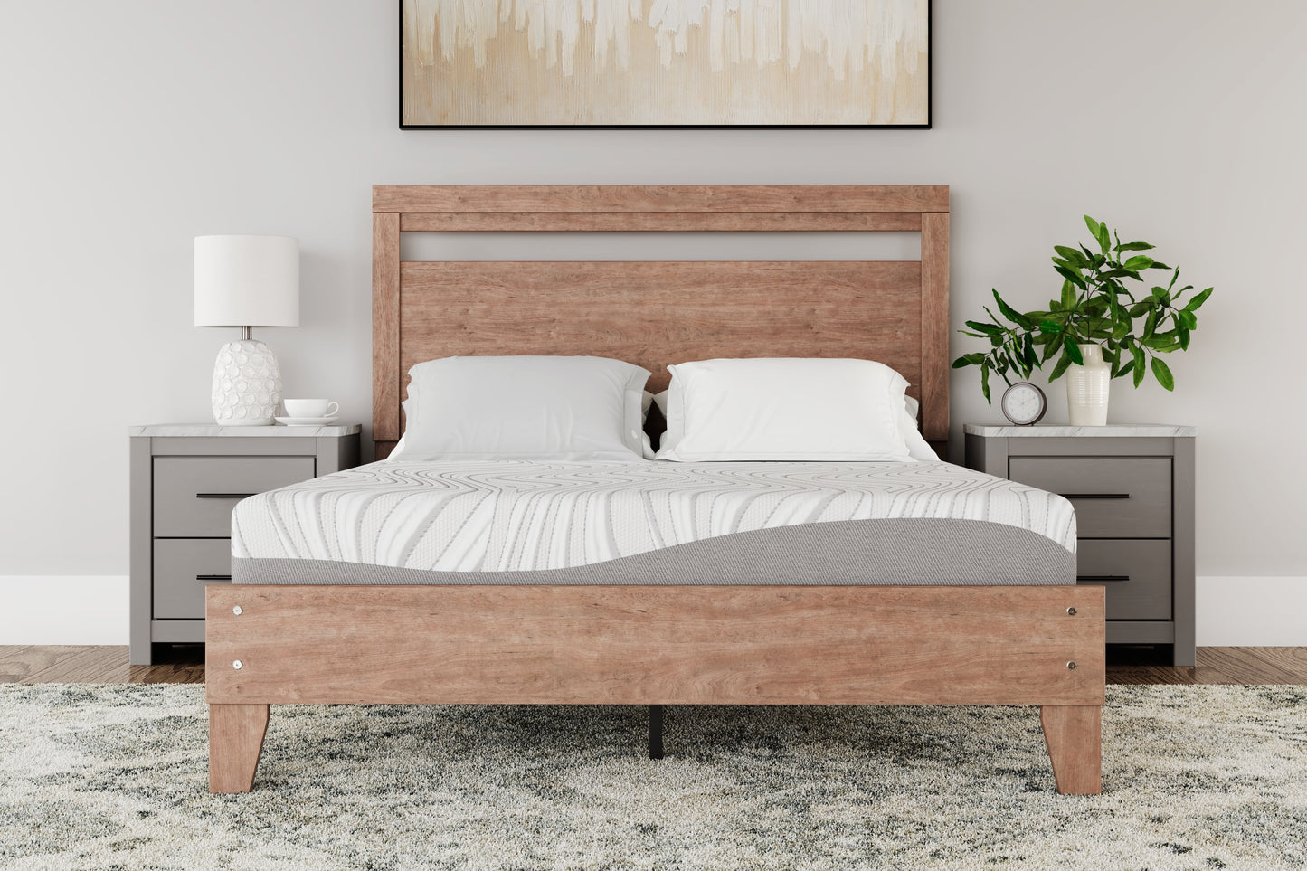 Auburndale Furniture Outlet - Ashley Furniture - 8 Inch Memory Foam Mattresses - Twin / White - M59111