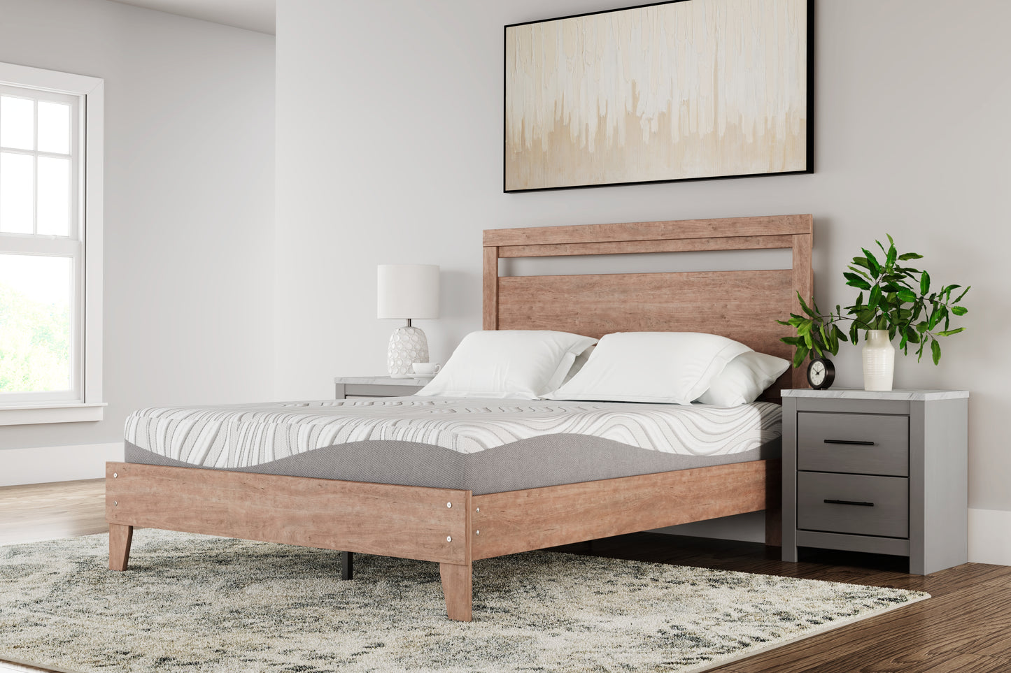 Auburndale Furniture Outlet - Ashley Furniture - 10 Inch Memory Foam Mattresses - Twin / White - M59211