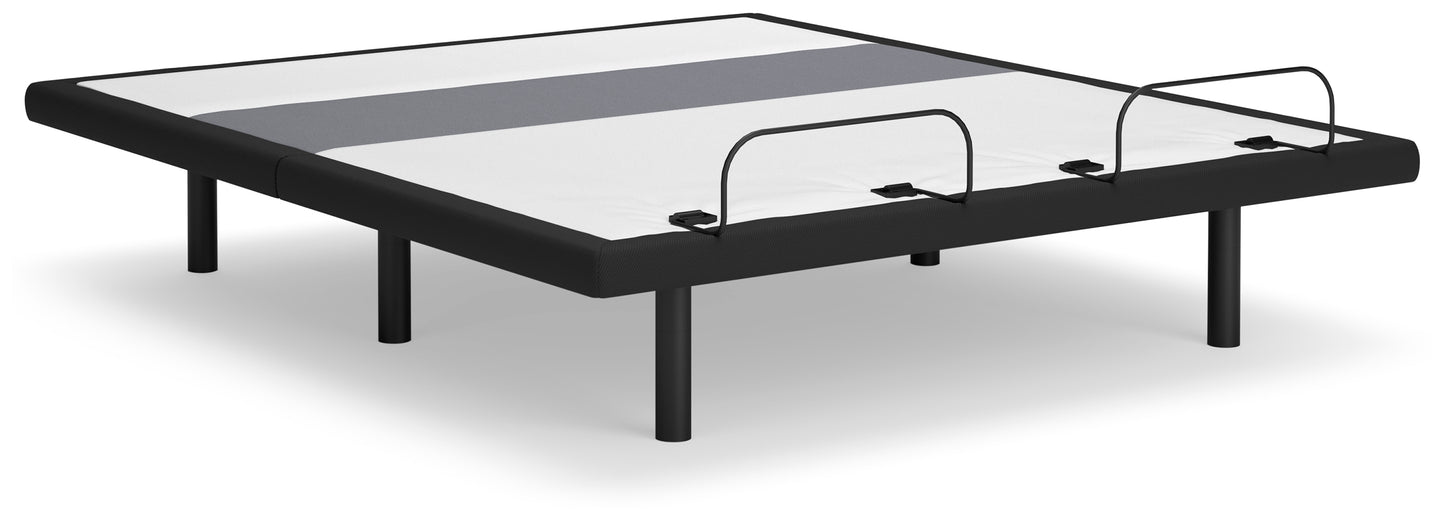 Auburndale Furniture Outlet - Ashley Furniture - Best Base with Lumbar and Audio King Adjustable Base - King Adjustable Base / Charcoal Gray - M5X542