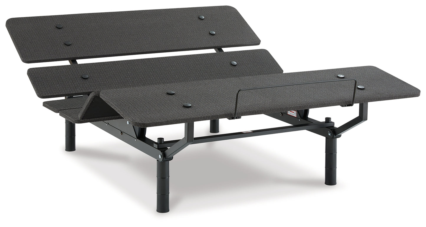 Auburndale Furniture Outlet - Ashley Furniture - Cosmic Power Base Queen Adjustable Base - Queen Adjustable Base / Black - M8X232