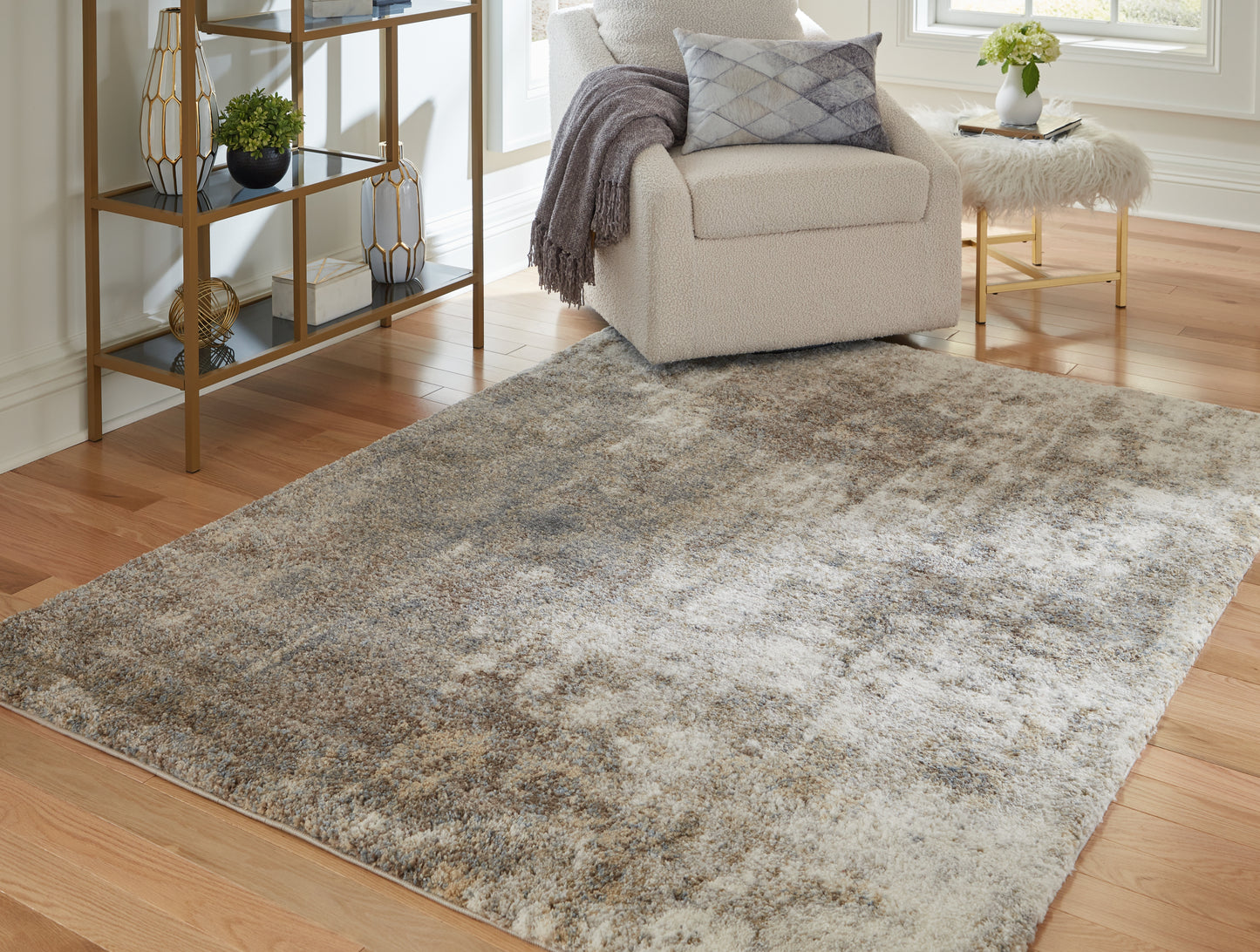 Auburndale Furniture Outlet - Ashley Furniture - Pearidge Rug - 5'3" x 7' Rug / Multi - R405352