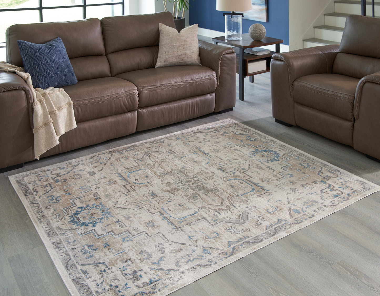 Auburndale Furniture Outlet - Ashley Furniture - Barkham Rug - 7'10" x 10' Washable Rug / Multi - R405551