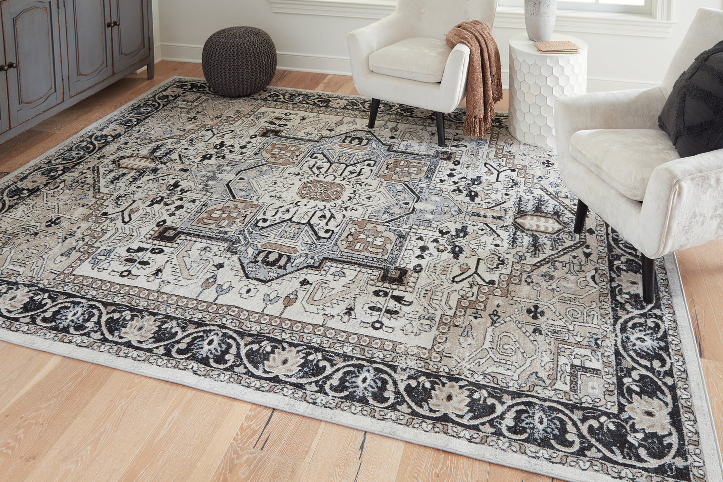 Auburndale Furniture Outlet - Ashley Furniture - Gregmoore Rug - 7'9" x 9'11" Washable Rug / Multi - R405821