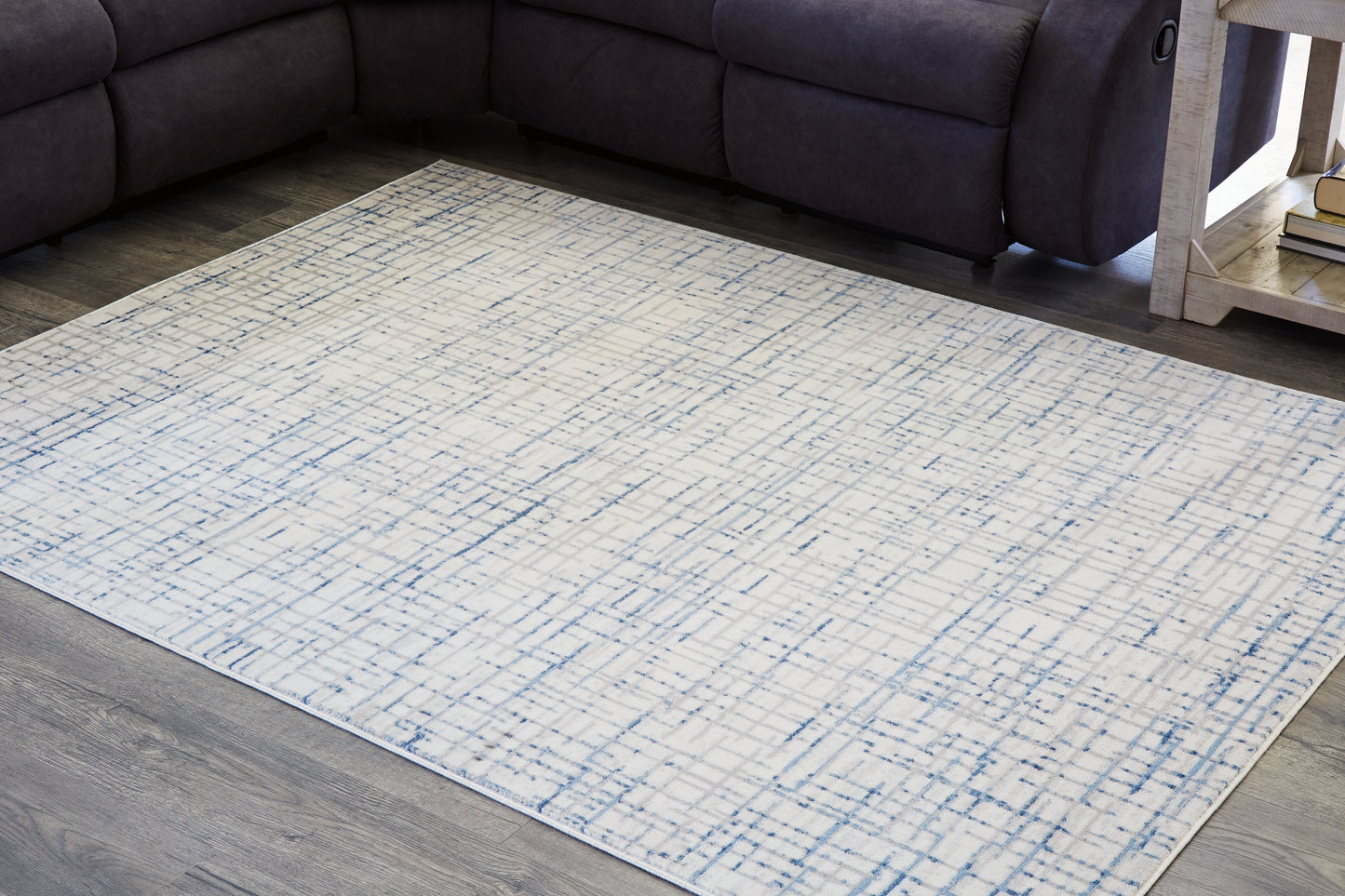 Auburndale Furniture Outlet - Ashley Furniture - Beckfille Rug - 8' x 10' Rug / Blue/Gray/Cream - R405961