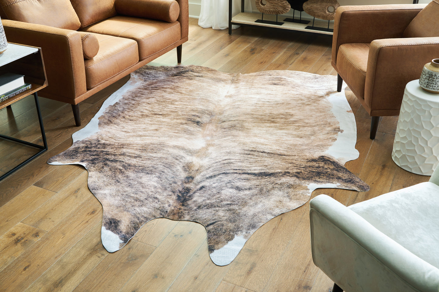 Auburndale Furniture Outlet - Ashley Furniture - Sportsmen Rug - 6'5" x 7'11" Rug / Brown - R406012